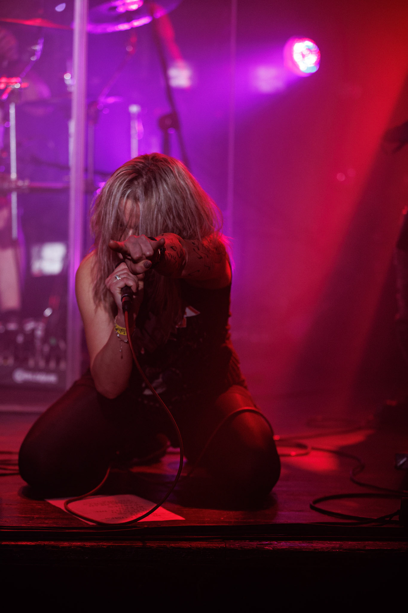 8.01.2022 War-Saw - thrashmetal.Koncert Czwarta Fala MMXXII klub VooDoo Warszawa.n/z Sylwia Papierska - wokal,Fot. Andrzej Wasilkiewicz/Reporter