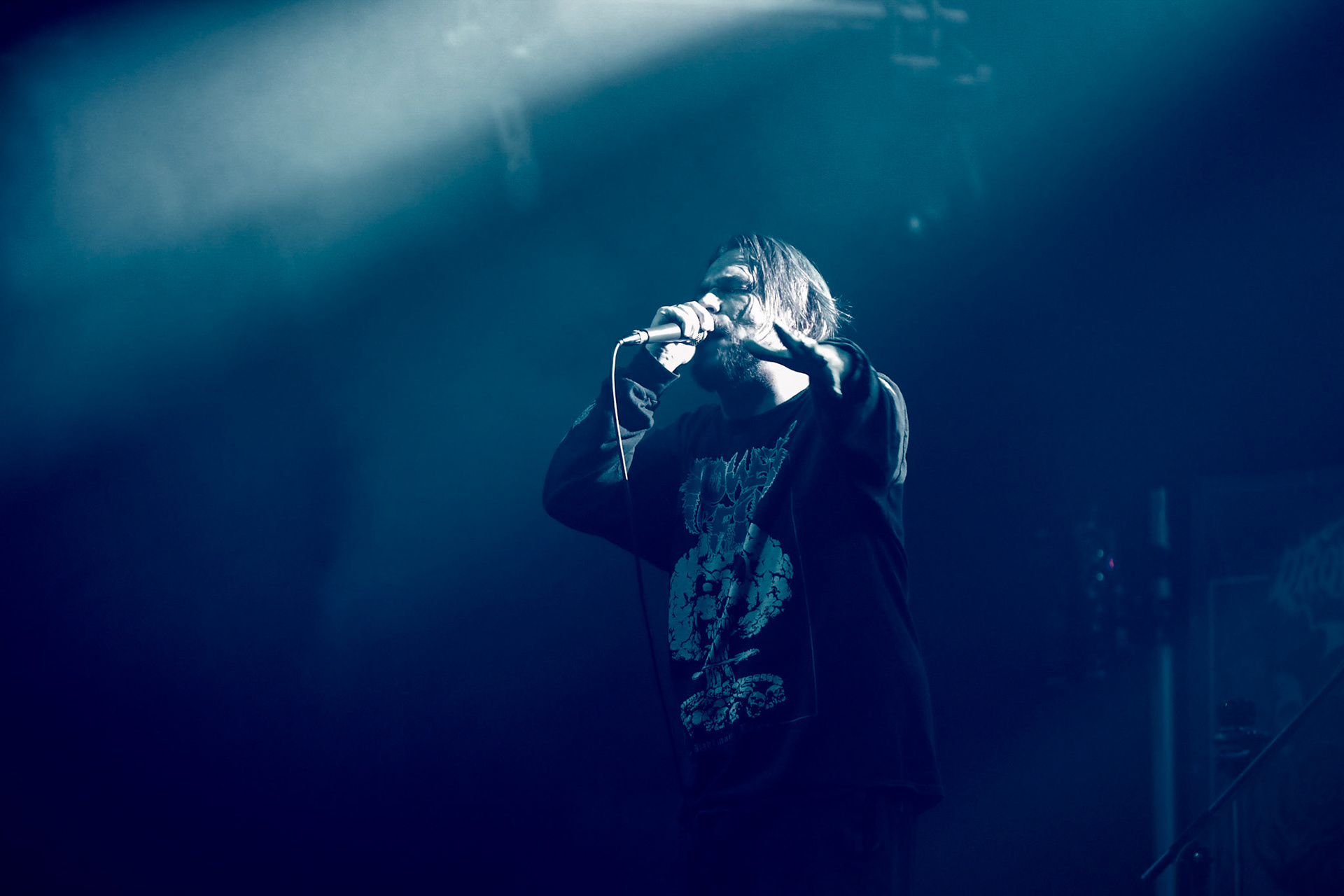 30.11.2018 Knock Out Tour 2018 - Warszawa Progresja - DROWN MY DAY deathcore, metalcore, death metal, 

Maciek "Groov" Korczak wokal, 
Arkadiusz Antosz gitara basowa, 
Sergiusz Smolnicki gitara, 
Sławomir Wojtas gitara, 
Kuba Homik perkusja, fot. Andrzej Wasilkiewicz/Reporter