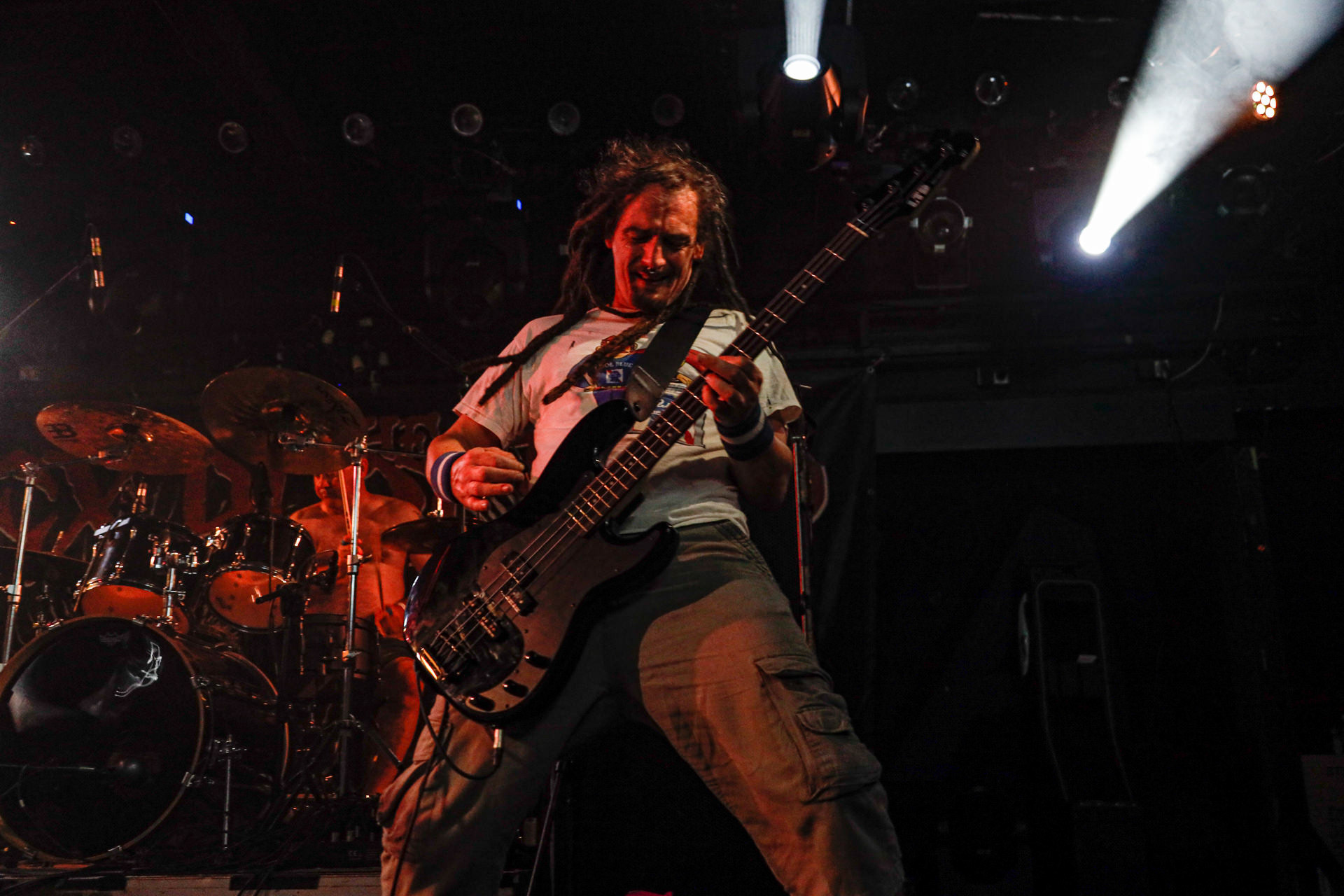 25.08.2022 The Exploited - legenda drugiej fali punk rocka na koncercie w warszawskiej Proximie.Weterani punk rock, hardcore punk, crossover thrash z Edynburga w składzie:Wattie Buchan – wokal, Irish Rob – bas,Willie Buchan – perkusja,Robbie Steedo Davidson - gitara,Produkcja: Noise Annoys Booking Agency and Records, Boredom Booking. fot. Andrzej Wasilkiewicz/Reporter