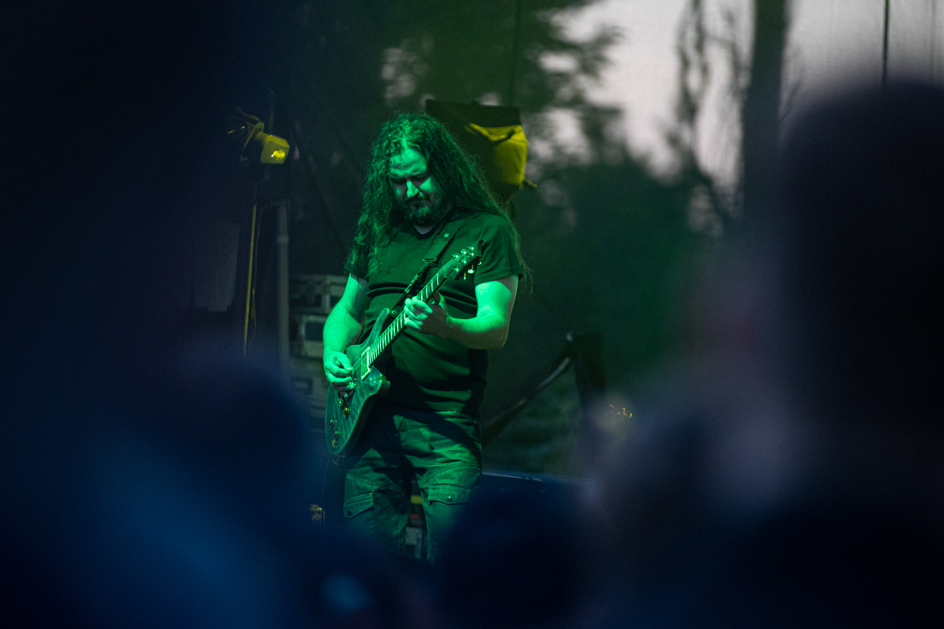 21.08.2021 koncert Riverside 20 lecie w Warszawie,Letnia scena Progresji, Gramy do Woli.n/z Maciej Meller - gitara,Fot. Andrzej Wasilkiewicz/Reporter