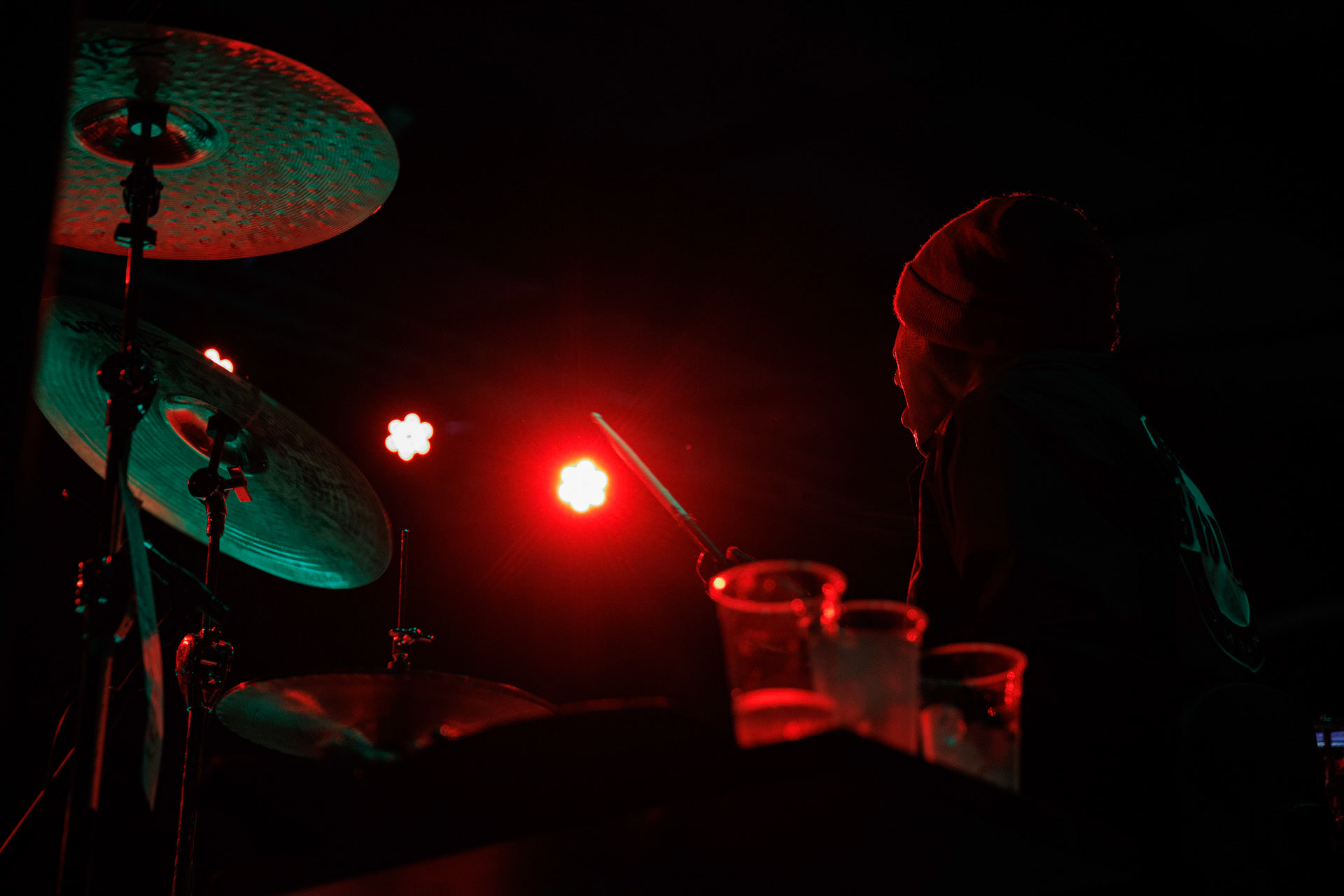 30.11.2021 koncert Dog Eat Dog - USA - hardcore, punkrock, rap, metal, hip hop, reggae, soul, funk,n/z Dave Neabore (bass), n/z John Connor (vocals), n/z Brandon Finley (drums), n/z Roger Hammerli (guitar),n/z Bozez (sax &amp; beer),koncert Warszawa, Progresja 25 lat albumu Play Games -  Dog Eat Dog.fot. Andrzej Wasilkiewicz/Reporter