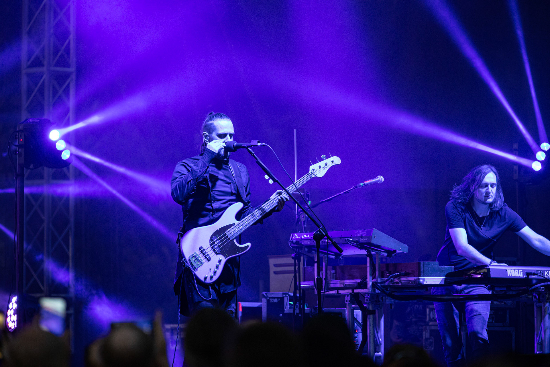 21.08.2021 koncert Riverside 20 lecie w Warszawie,Letnia scena Progresji, Gramy do Woli.n/z Mariusz Duda – bass, wokal,n/z Michal Lapaj – instrumenty klawiszowe, wokal,Fot. Andrzej Wasilkiewicz/Reporter