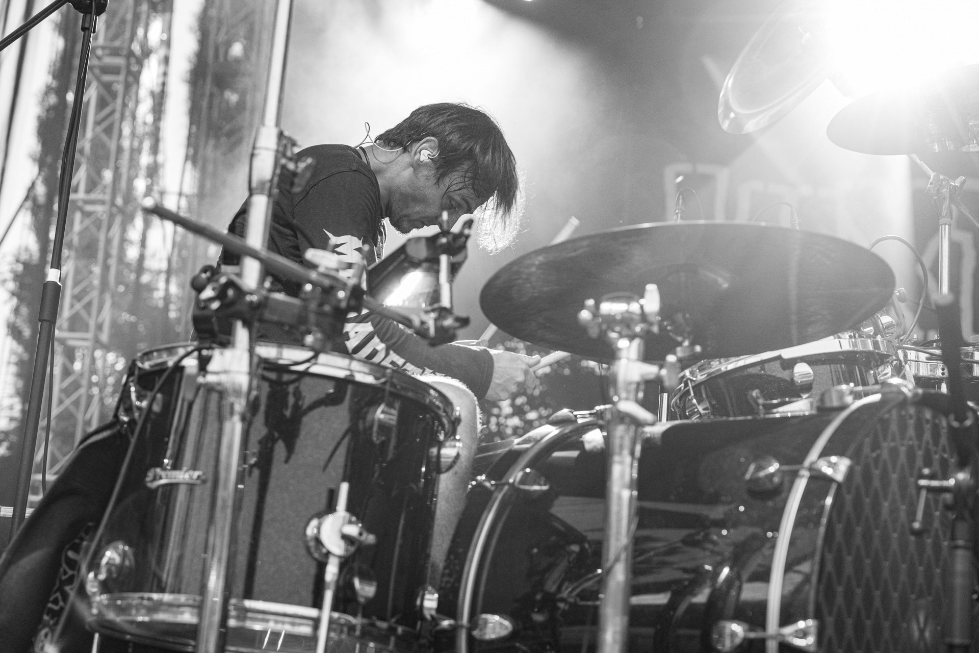 Koncert Luxtorpeda 10 urodziny. Warszawa Progresja.Gramy do Woli.n/z.Tomasz „Krzyżyk” Krzyżaniak – perkusjaFot. Andrzej kaziq Wasilkiewicz/Reporter