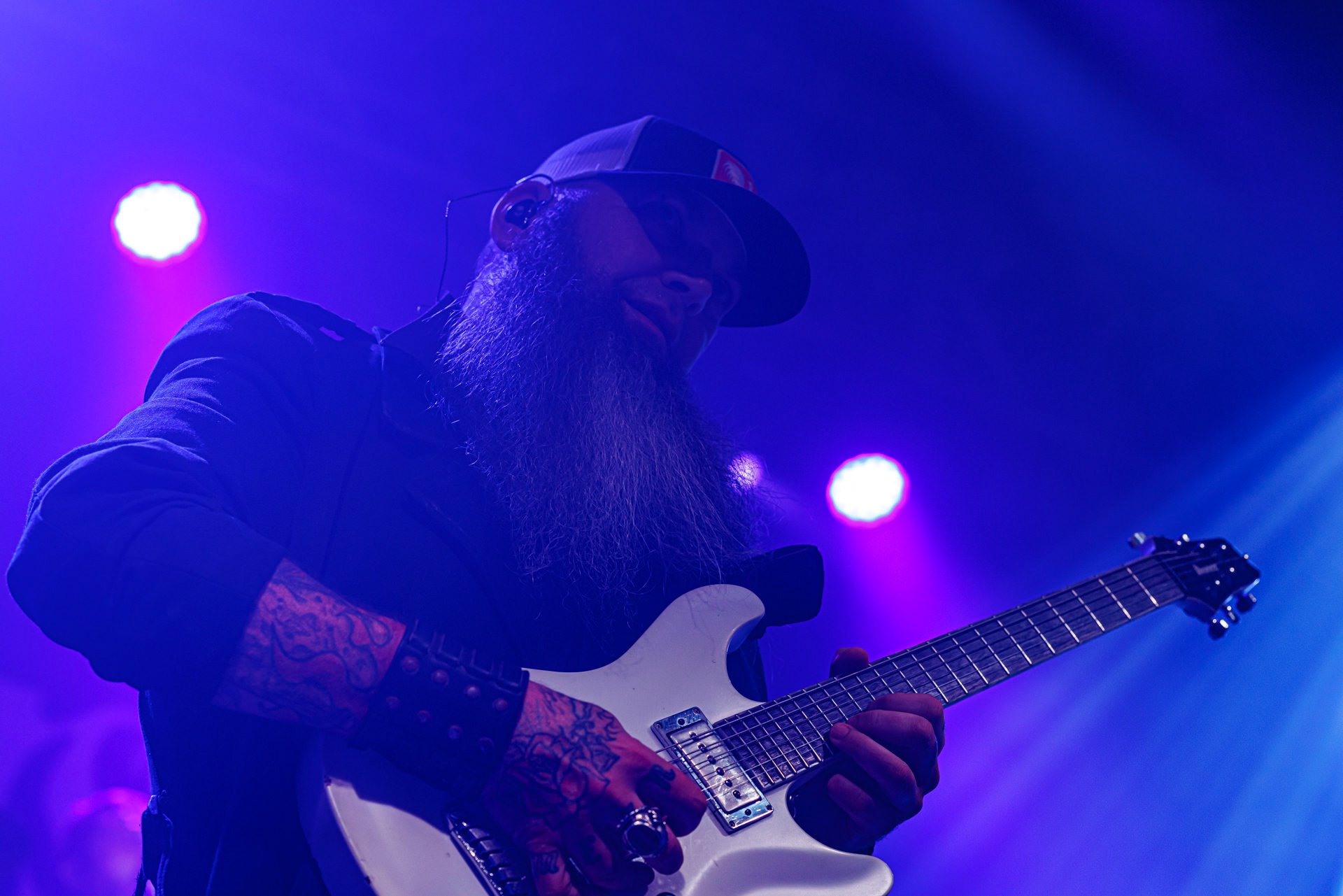 7.10.2022 Warszawski koncert Three Days Grace w klubie Progresja.Kanadyjczycy promuja nowy album EXPLOSIONS.n/z Barry Stock – gitara, n/z Brad Walst – gitara basowa, n/z Neil Sanderson – perkusja, instrumenty klawiszowe, n/z Matt Walst – wokal,Produkcja Knock Out Productions, Fot. Andrzej Wasilkiewicz/Reporter