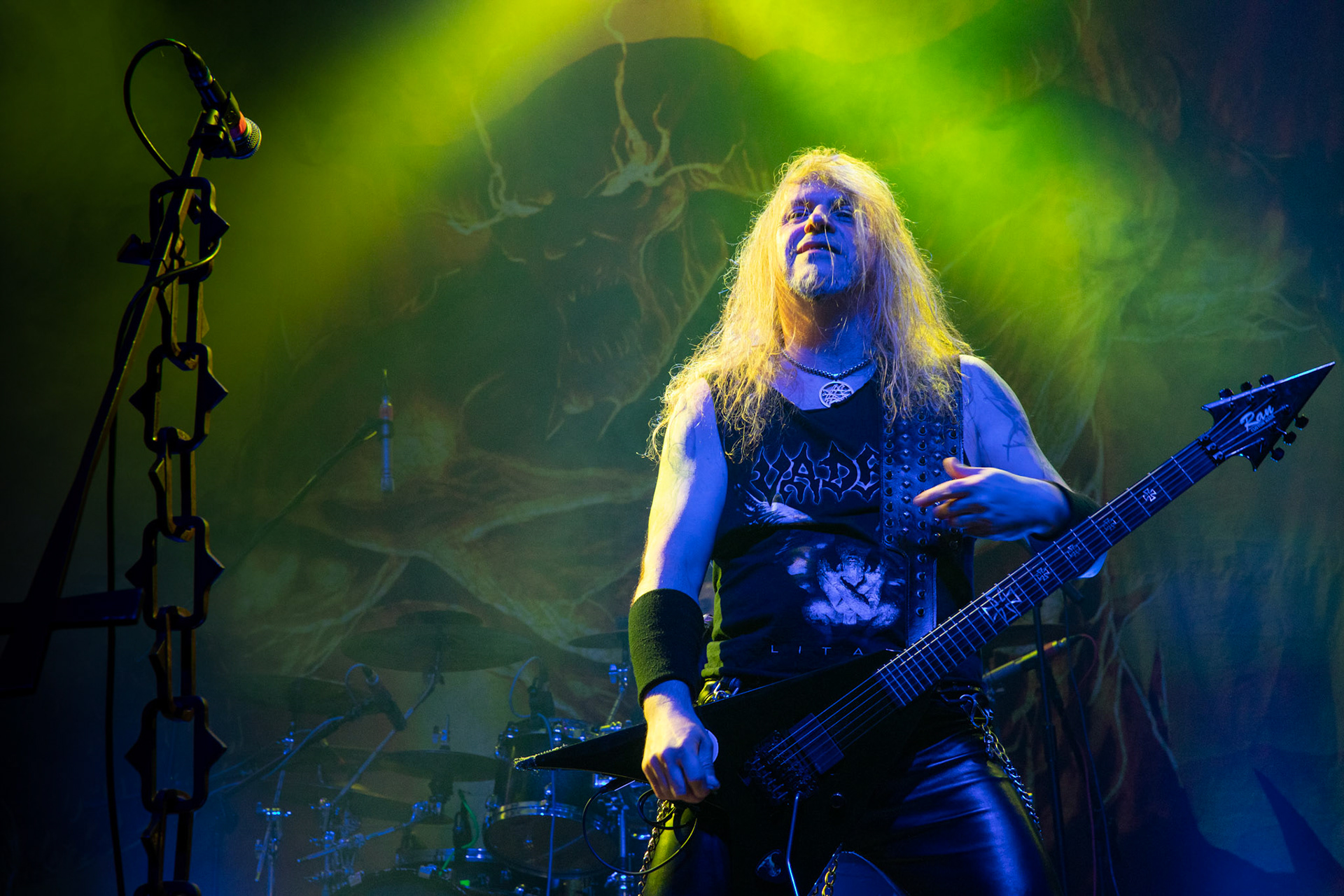 Legendy Metalu Vader - Death Metal - koncert Legendy Metalu w warszawskiej Progresji, 
Peter: Guitar + Vocals
Pajak: Guitar
Hal: Bass
James: Drums
fot. Andrzej kaziq Wasilkiewicz/Reporter