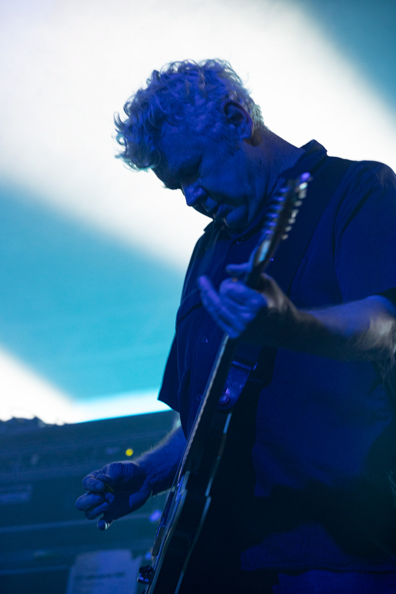 KULT - koncert Pomaranczowa Trasa 2021 - Warszawa Stodoła. 29 pazdziernika 2021. Piotr Morawiec gitara,Rock, rock progresywny, rock alternatywny, punk, nowa fala, polski rock.fot. Andrzej kaziq Wasilkiewicz/Reporter