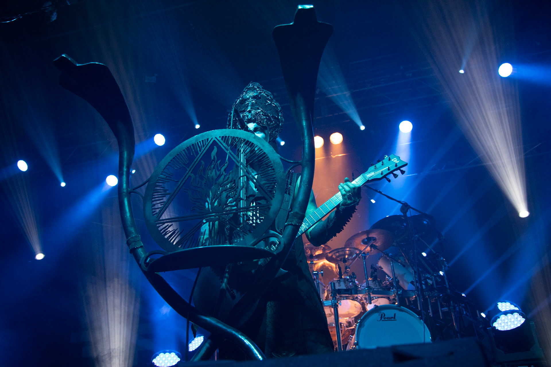 14.12.2018r. Behemoth koncert Merry Christless - Warszawa Progresja, Adam "Nergal" Darski – gitara, wokal prowadzący, 
Zbigniew "Inferno" Promiński – perkusja,
Tomasz "Orion" Wróblewski – gitara basowa, Patryk "Seth" Sztyber – gitara,  fot. Andrzej Wasilkiewicz/Reporter