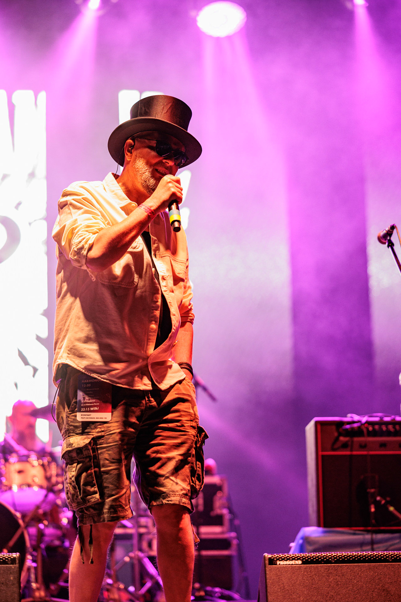 13.05.2022 Pidzama Porno Juwenalia Politechniki Warszawskiejn/z Krzysztof Grabaz Grabowski – wokal,punk rock, rock, reggae, S.P. Records.fot. Andrzej Wasilkiewicz/Reporter