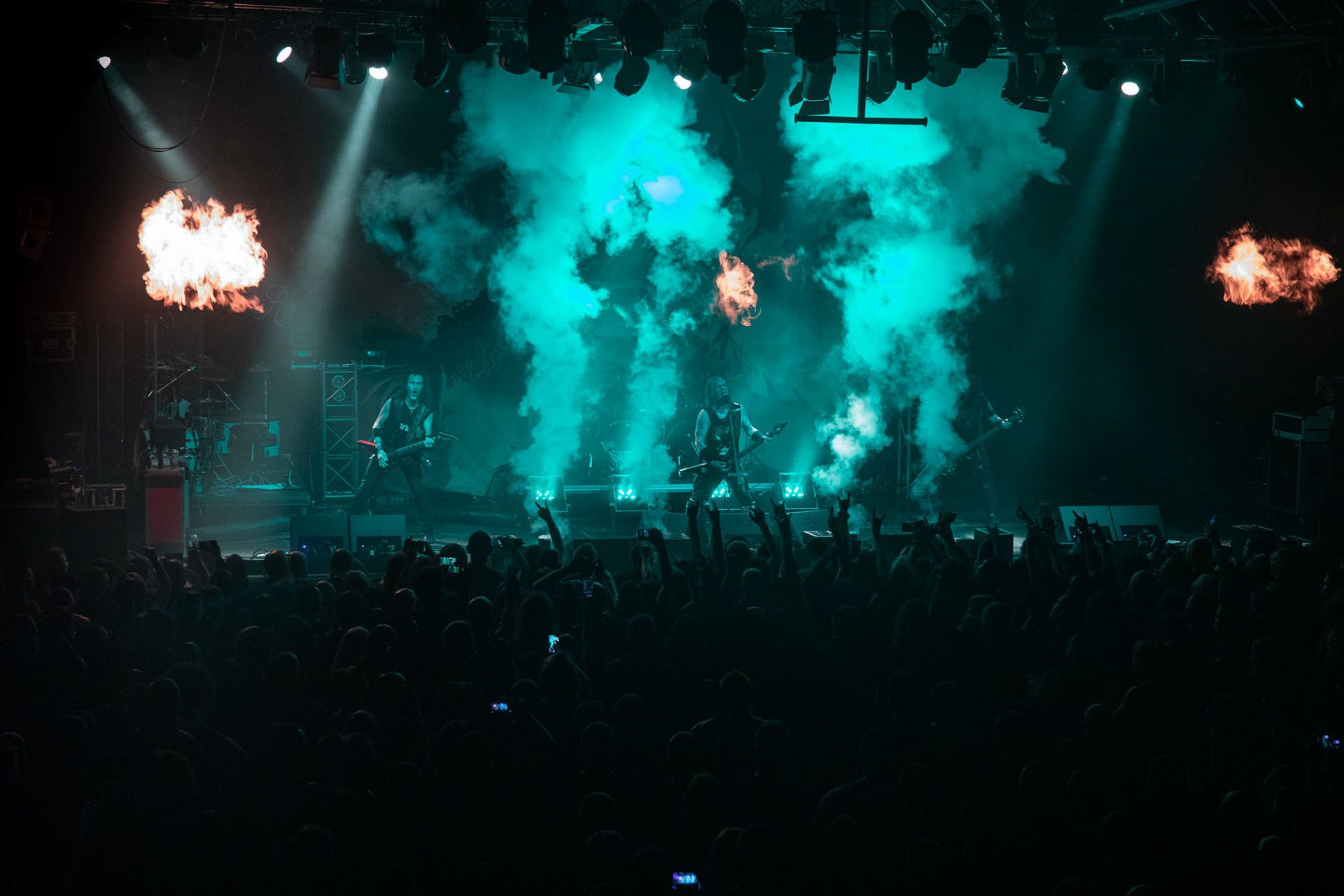 Legendy Metalu Vader - Death Metal - koncert Legendy Metalu w warszawskiej Progresji, 
Peter: Guitar + Vocals
Pajak: Guitar
Hal: Bass
James: Drums
fot. Andrzej kaziq Wasilkiewicz/Reporter