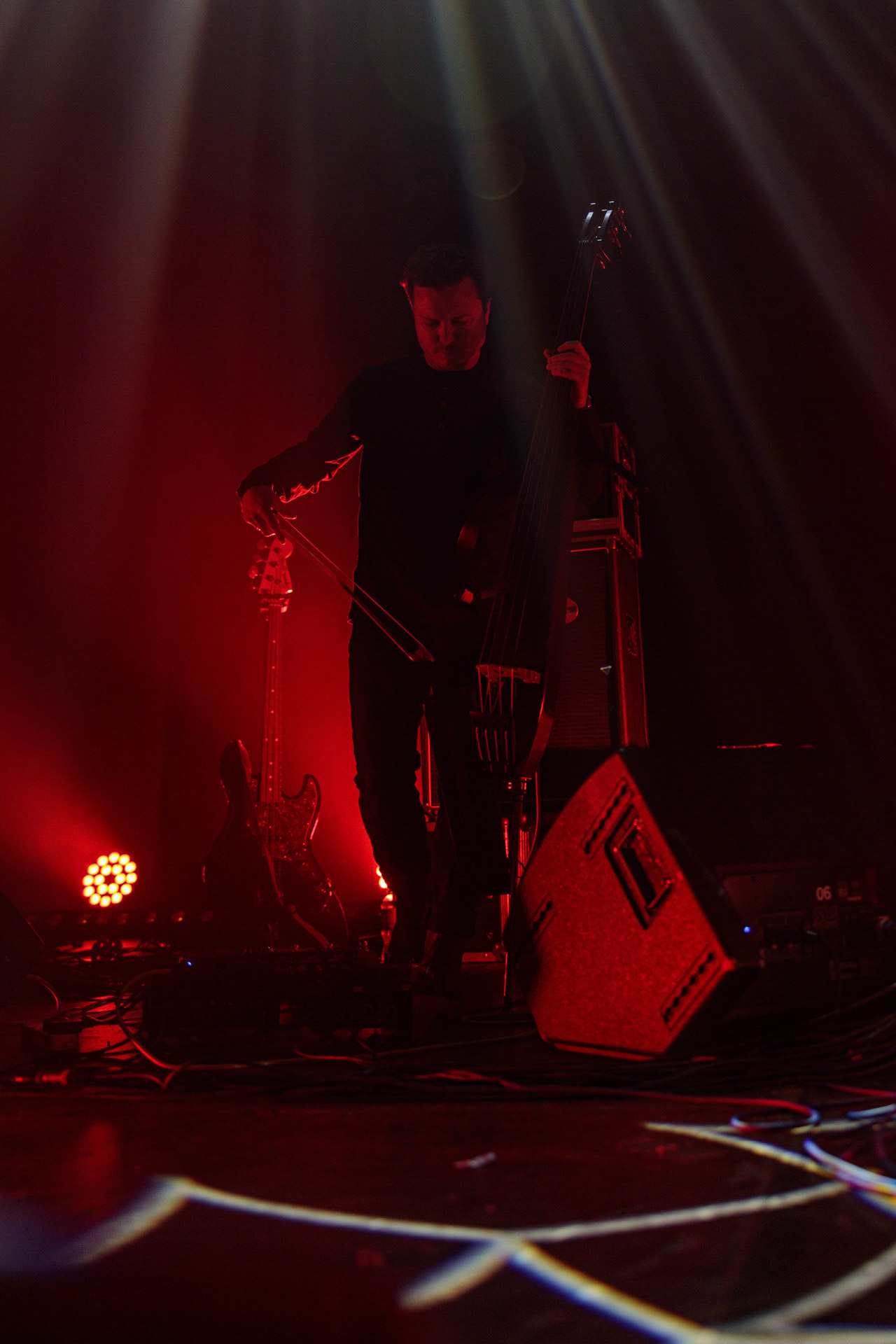 26.04.2022 Portico Quartet Jazz, ambient, electronic, hang. Warszawska Progresja.Portico Quartet to instrumentalny zespol z Londynu w Wielkiej Brytanii. n/z Duncan Bellamy - drums and electronics,n/z Milo Fitzpatrick - electric and double-bass,n/z Jack Wyllie - saxophones and keyboards,n/z Keir Vine -keyboards,Produkcja Winiary Bookings fot. Andrzej Wasilkiewicz/Reporter