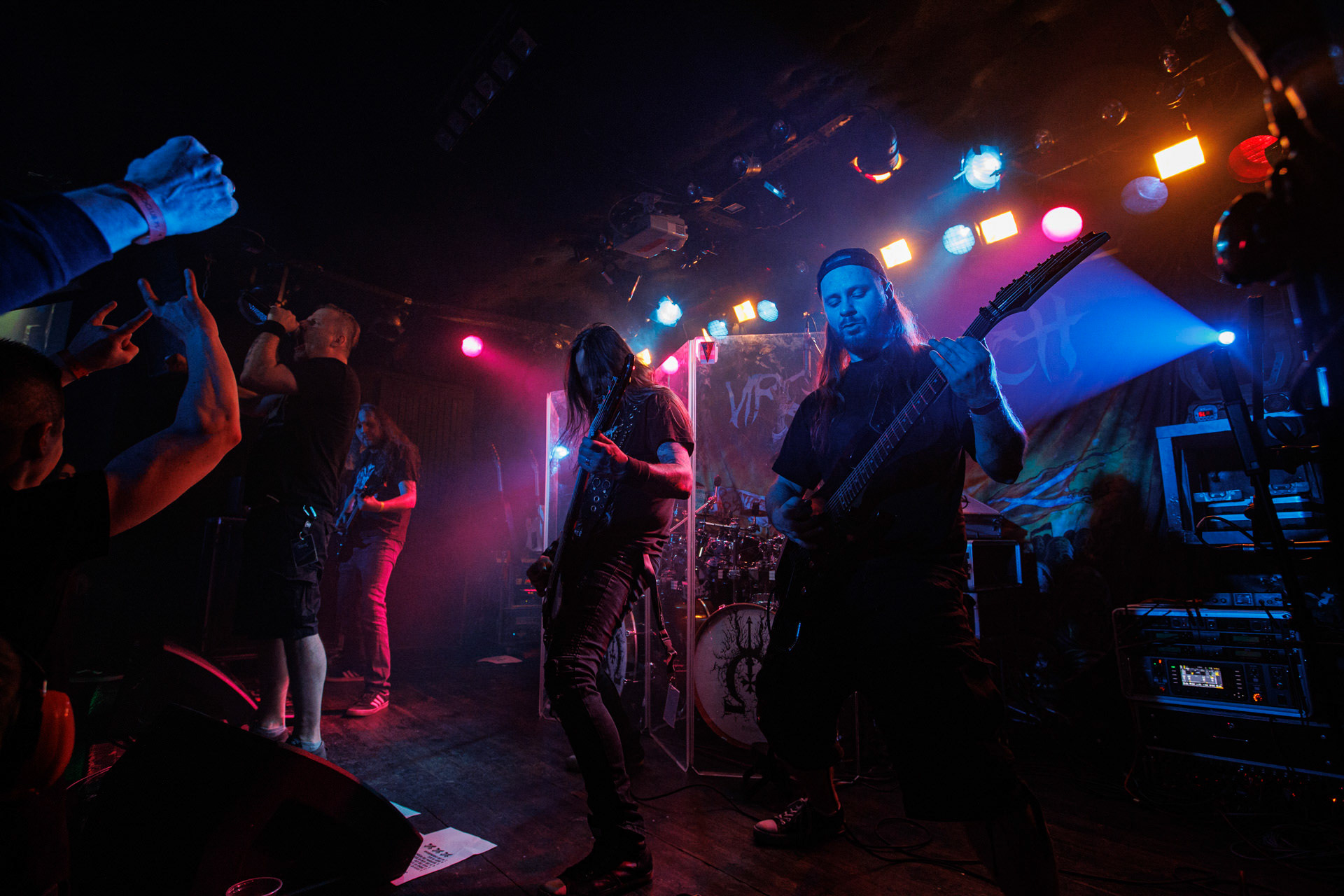 18.03.2022 VIRGIN SNATCH - INFERNALIS RESURGENTIS - Warszawski koncert zespolu VIRGIN SNATCH,thrash metal, death metal,n/z Lukasz "Zielony" Zielinski wokal,n/z Grzegorz "Grysik" Bryla  gitara, n/z Pawel Pasek - gitara, n/z Piotr "Aniol" Wacisz  gitara basowa, n/z Pawel Pawulon Jaroszewicz - perkusja,fot. Andrzej Wasilkiewicz/Reporter