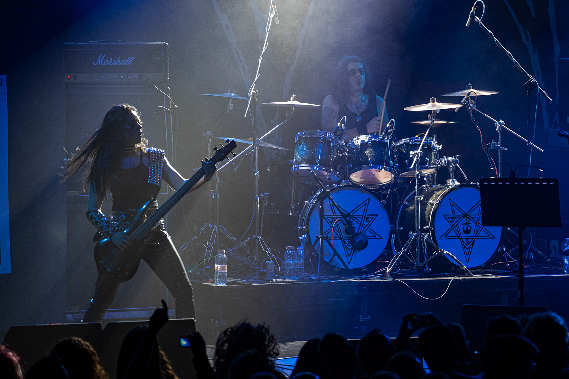 15.12.2019 koncert szwajcarów z Hellhammer: Triumph of Death, Merry Christless 2019, Warszawa Klub Progresja,
zespół Thomasa Gabriela Fishera, black metal, death metal, 
n/z Thomas Gabriel Fisher wokal gitara,
n/z Mia Wallace gitara basowa,
n/z Michael Zech gitara, wokal,
n/z Alessandro Commerio perkusja,
n/z Adam Nergal Darski wokal,
New Aeon Musick, Knock Out Productions
fot. Andrzej Wasilkiewicz/REPORTER