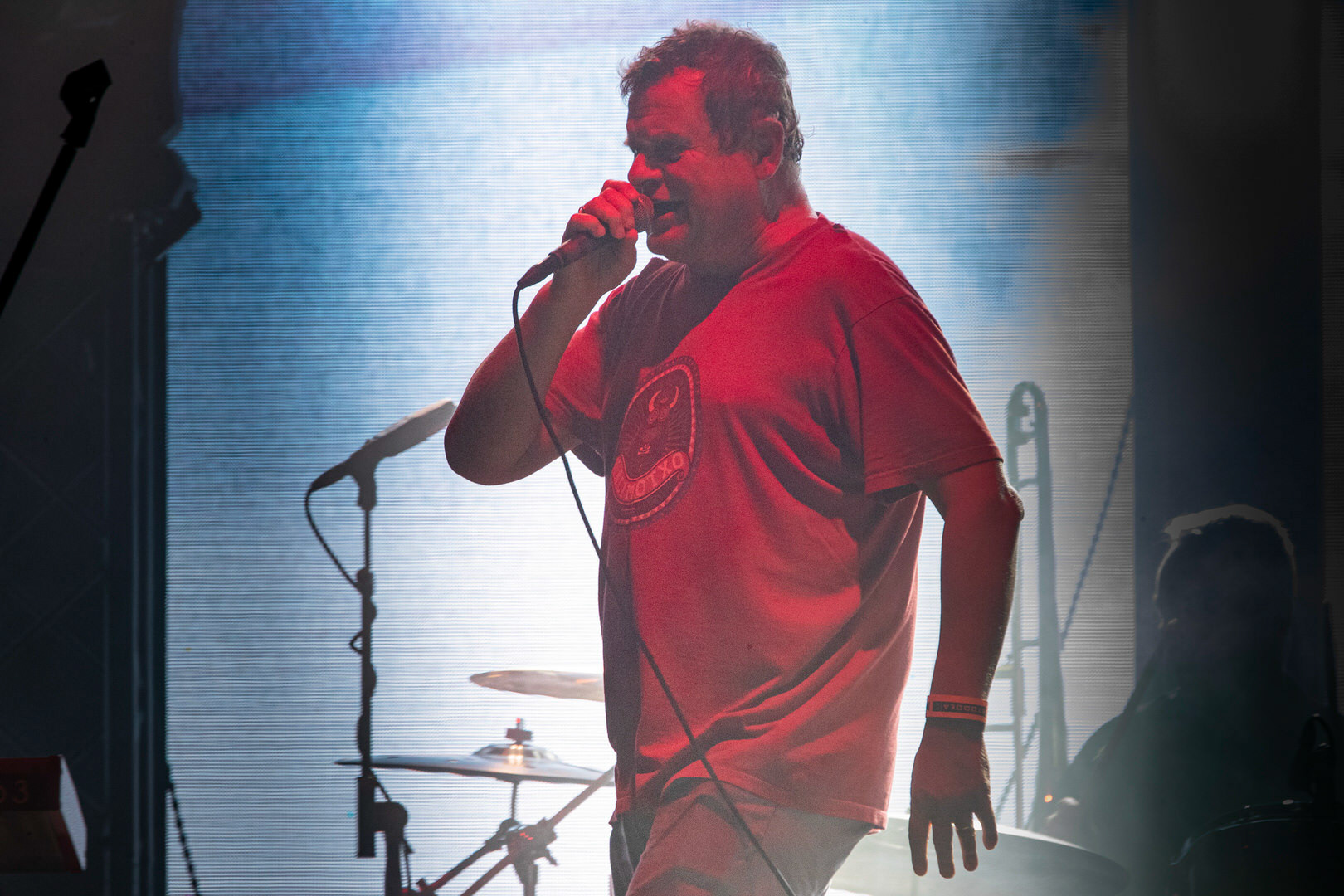 KULT - koncert w ramach Pomaranczowej Trasy 2020 - MUZYCZNA SYRENKA. 9 pazdziernika 2020, Warszawa, Stadion Syrenki. n/z Kazik Staszewski wokal,Rock, rock progresywny, rock alternatywny, punk, nowa fala.fot. Andrzej kaziq Wasilkiewicz/Reporter