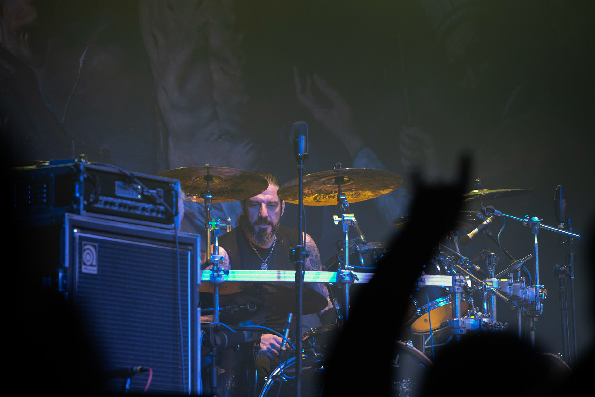 25.11.2019 Warszawa Klub Progresja Europejska Trasa Moonspell z Rotting Christ 2019 
koncert Rotting Christ
N/z Sakis Tolis gitara wokal
N/z Themis Tolis perkusja 
N/z Vagelis Karzis gitara basowa
N/z George Emmanuel  gitara
fot. Andrzej Wasilkiewicz/REPORTER