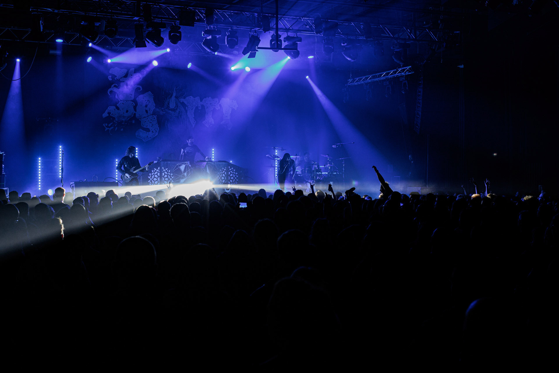 29.04.2022 Igorrr - Warszawski koncert francuskiego zespołu Gautier Serre inspirowany muzyka klasyczna, trip hopem, hip-hopem, death i black metalem, djentem, industrialem, czy tradycyjna muzyka.n/z Gautier Serre – guitar, programming, instrumentations &amp; vocals,n/zSylvain Bouvier – drums,n/z Aphrodite Patoulidou – soprano vocals,n/z JB Le Bail – vocals,n/z Martyn Clement – guitar,Produkcja Knock Out Productions, klub Progresja.Wytwornia Metal Blade,fot. Andrzej Wasilkiewicz/Reporter