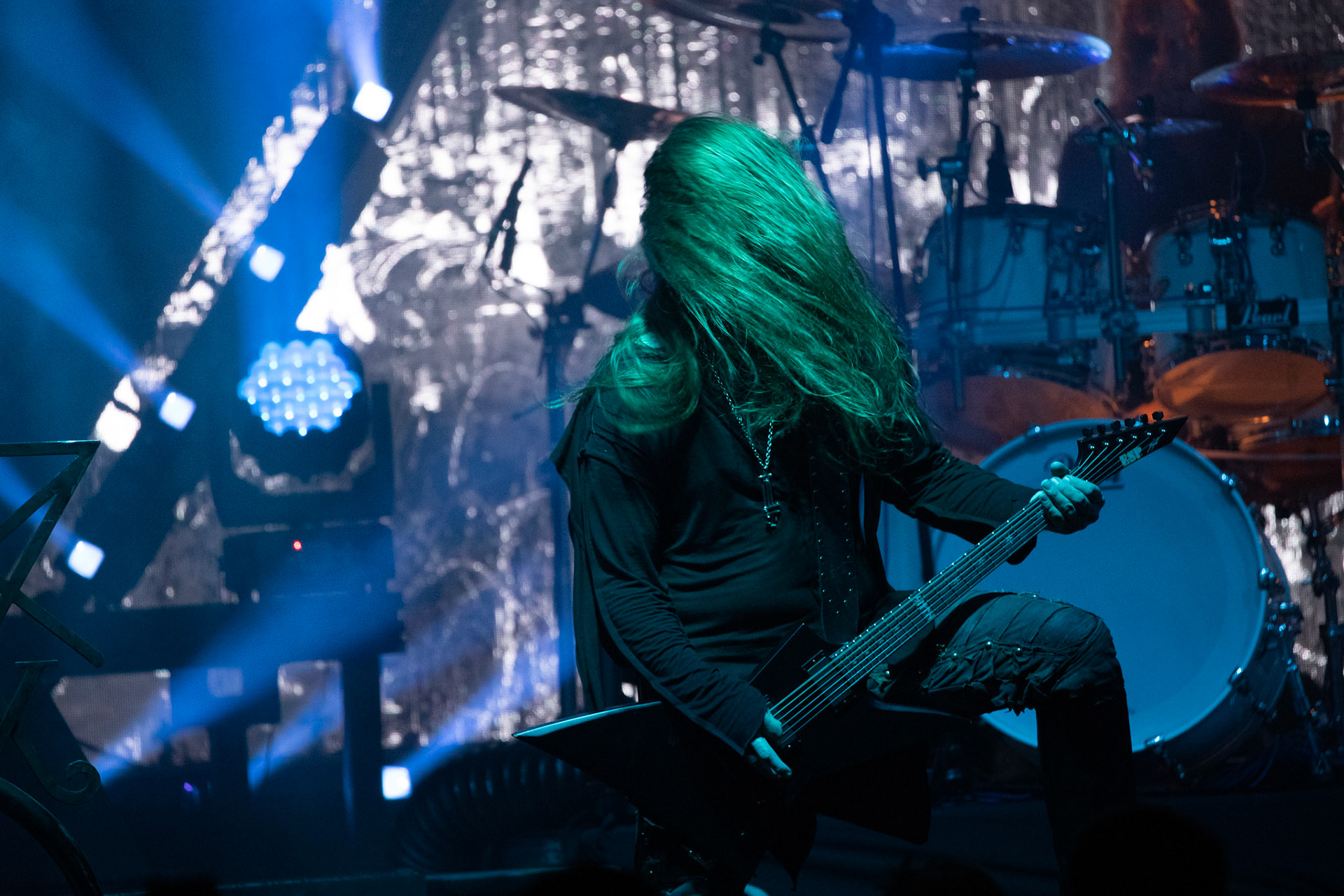 14.12.2018r. Behemoth koncert Merry Christless - Warszawa Progresja, Adam "Nergal" Darski – gitara, wokal prowadzący, 
Zbigniew "Inferno" Promiński – perkusja,
Tomasz "Orion" Wróblewski – gitara basowa, Patryk "Seth" Sztyber – gitara,  fot. Andrzej Wasilkiewicz/Reporter