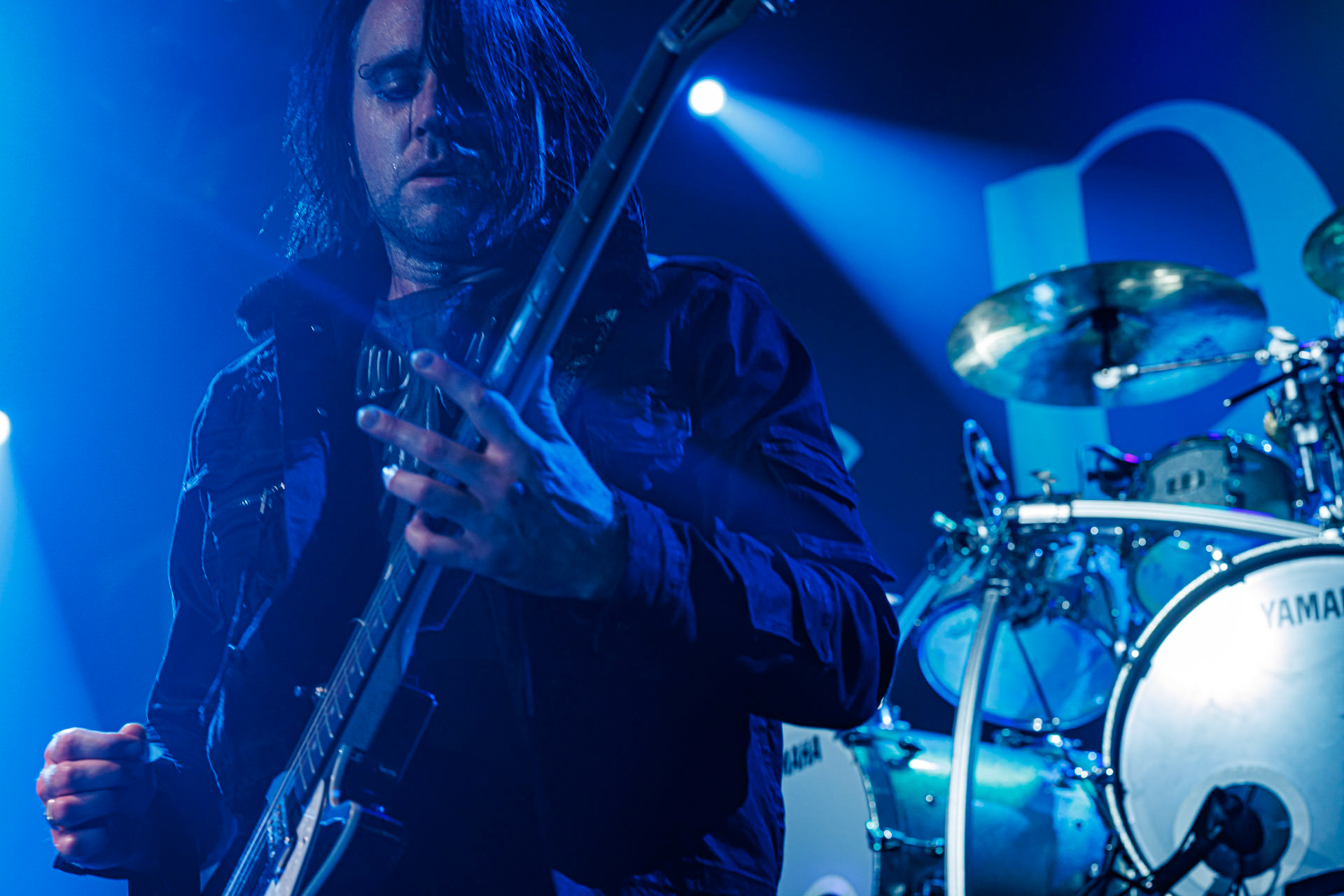 7.10.2022 Warszawski koncert Three Days Grace w klubie Progresja.Kanadyjczycy promuja nowy album EXPLOSIONS.n/z Barry Stock – gitara, n/z Brad Walst – gitara basowa, n/z Neil Sanderson – perkusja, instrumenty klawiszowe, n/z Matt Walst – wokal,Produkcja Knock Out Productions, Fot. Andrzej Wasilkiewicz/Reporter