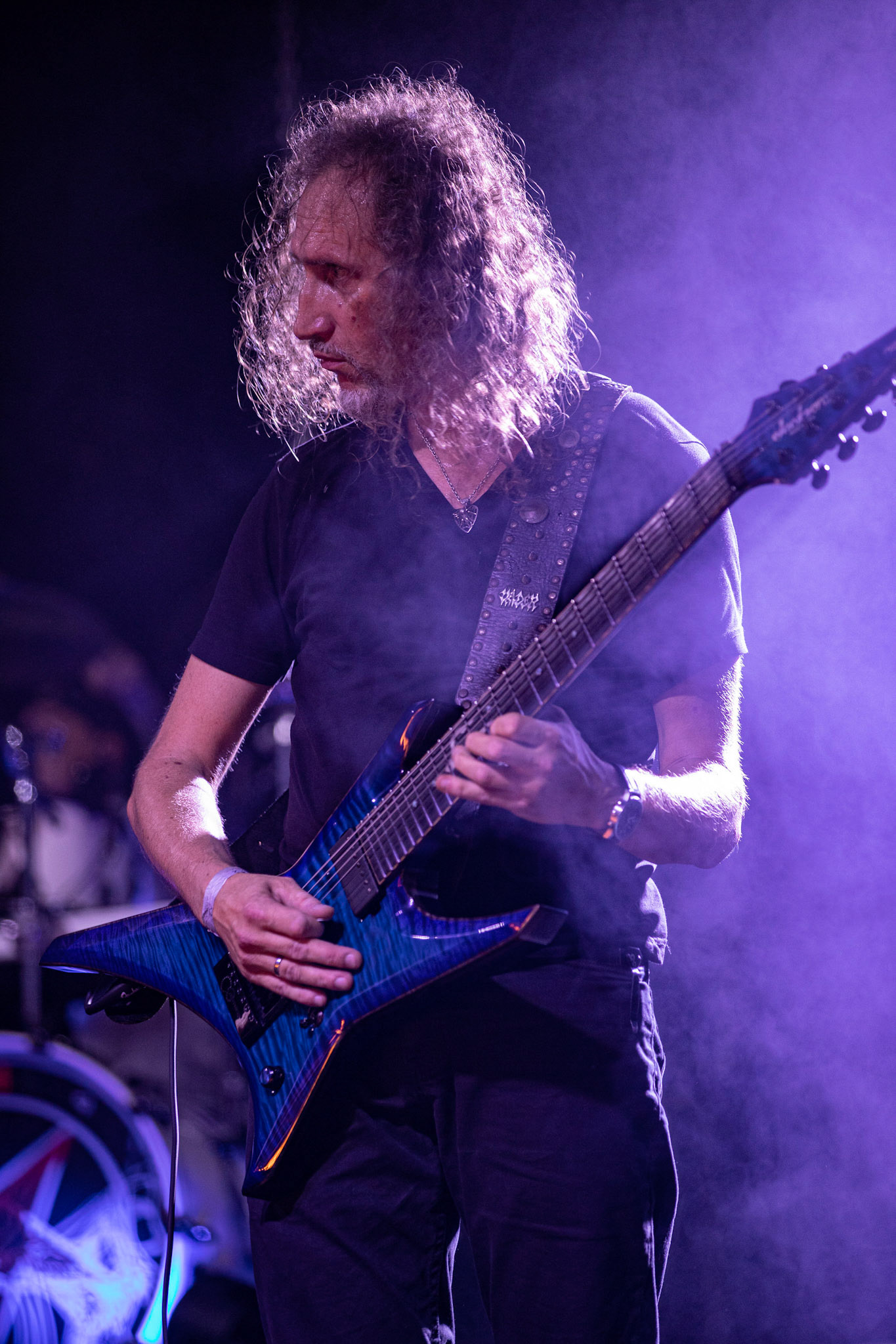 12.09.2021 - KAT i Roman Kostrzewski - koncert "Do zobaczenia w piekle" Wroclaw, Centrum Koncertowe A2.  Marek „Spider” Pająk (Vader),fot. Andrzej kaziq Wasilkiewicz