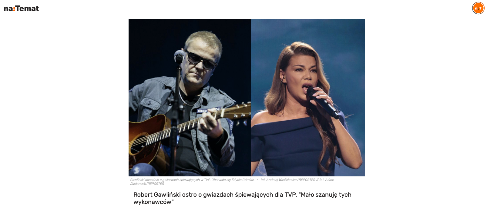 Robert Gawliński ostro o gwiazdach śpiewających dla TVP.