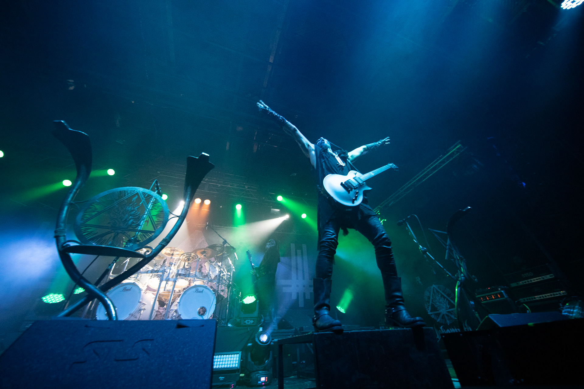 14.12.2018r. Behemoth koncert Merry Christless - Warszawa Progresja, Adam "Nergal" Darski – gitara, wokal prowadzący, 
Zbigniew "Inferno" Promiński – perkusja,
Tomasz "Orion" Wróblewski – gitara basowa, Patryk "Seth" Sztyber – gitara,  fot. Andrzej Wasilkiewicz/Reporter