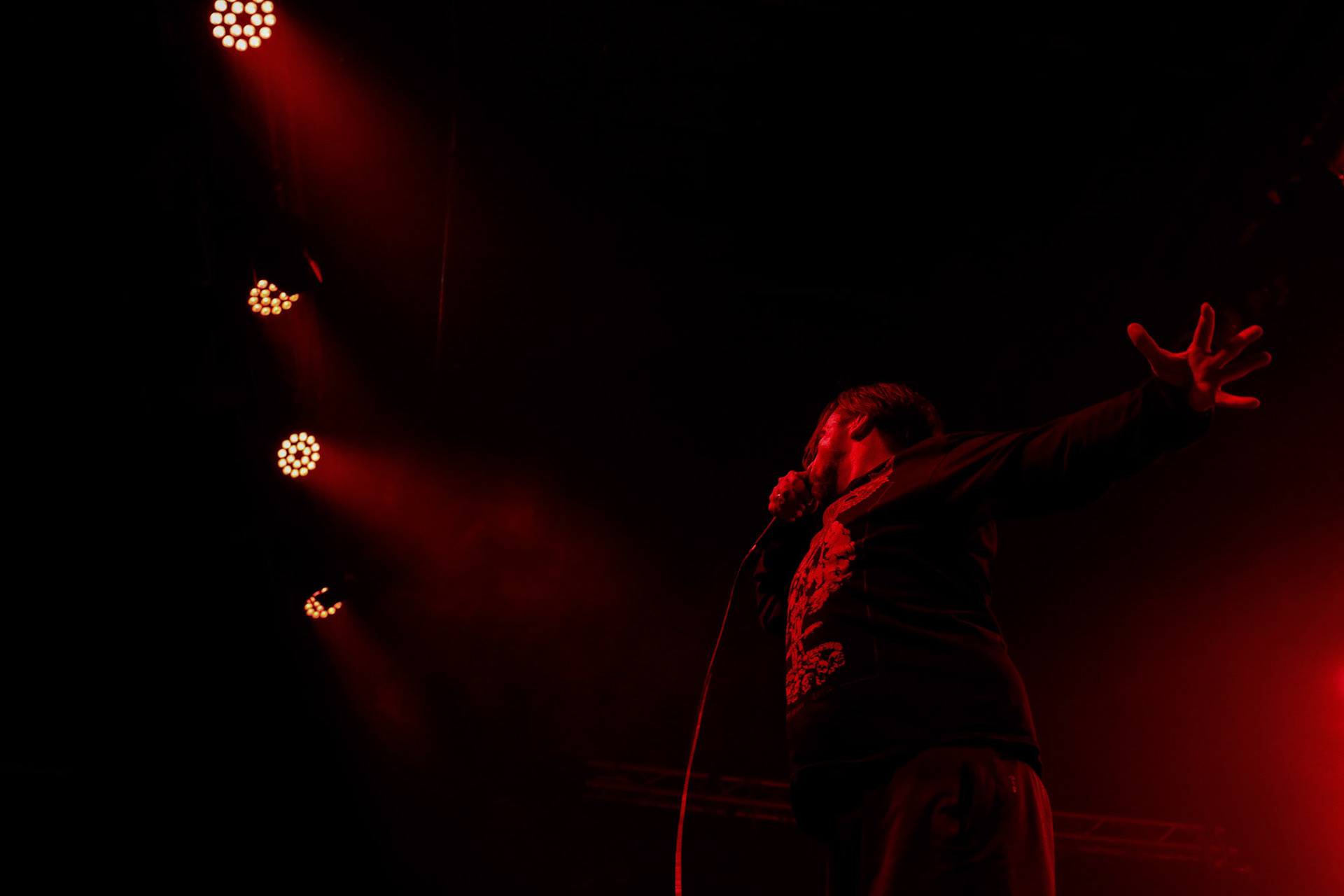 30.11.2018 Knock Out Tour 2018 - Warszawa Progresja - DROWN MY DAY deathcore, metalcore, death metal, 

Maciek "Groov" Korczak wokal, 
Arkadiusz Antosz gitara basowa, 
Sergiusz Smolnicki gitara, 
Sławomir Wojtas gitara, 
Kuba Homik perkusja, fot. Andrzej Wasilkiewicz/Reporter