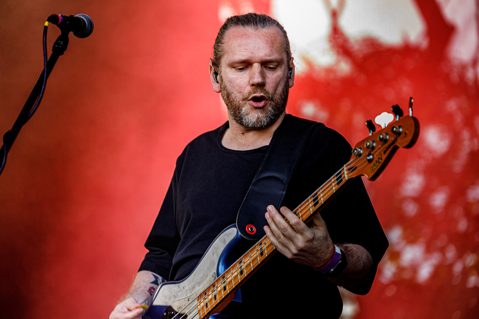 10.07.2022 Organek -  Antyfest Antyradia 2022 - Warszawa, letnia scena klubu Progresja. Tomasz Organek – gitara, wokal,Adam Staszewski – gitara basowa,Robert Markiewicz – perkusja,Tomasz Lewandowski – instrumenty klawiszowe,Rock alternatywny.fot. Andrzej Wasilkiewicz/Reporter