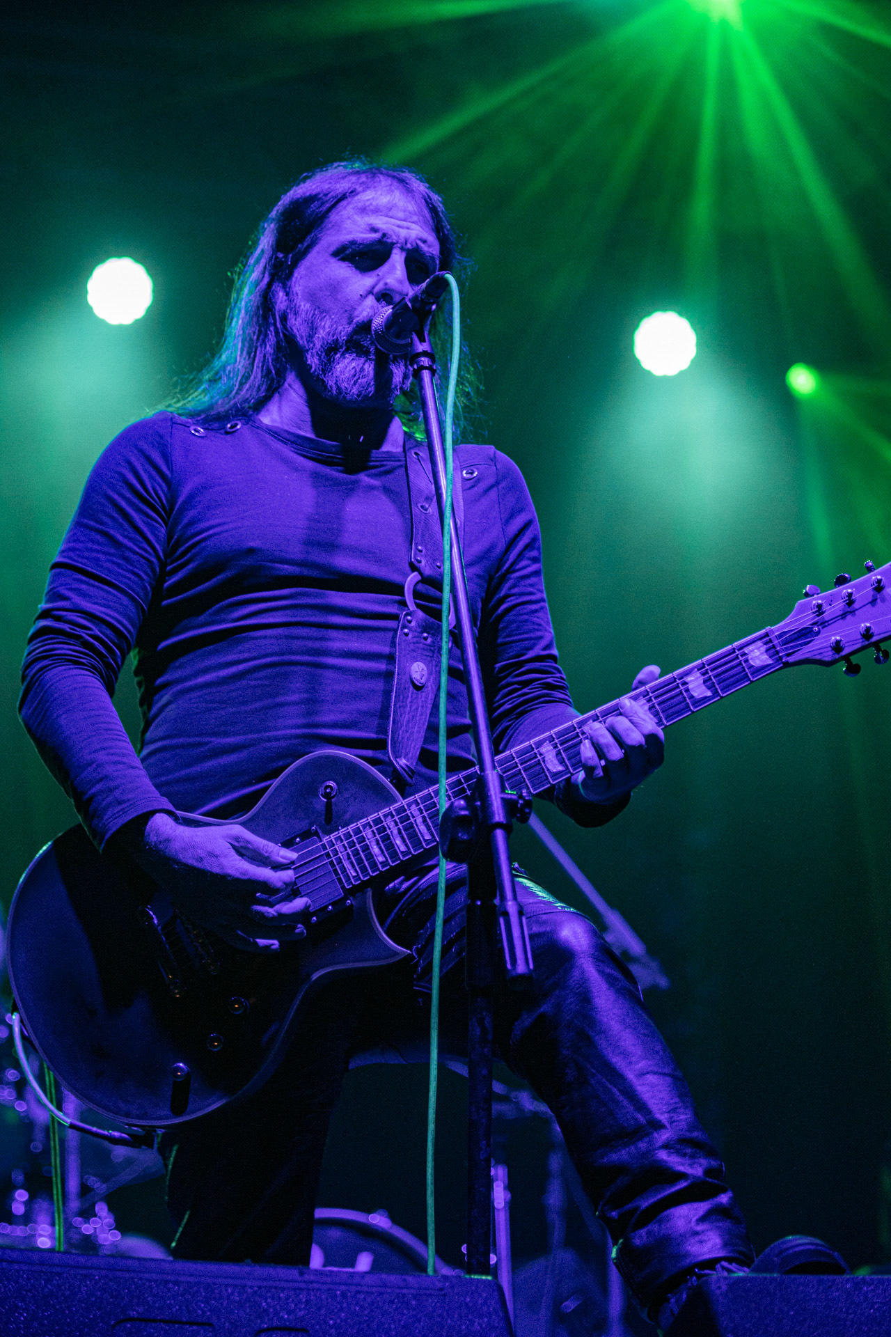 24.09.2021 koncert Rotting Christ, Warszawa, Progresja.N/z Sakis Tolis gitara wokal,fot. Andrzej Wasilkiewicz/REPORTER