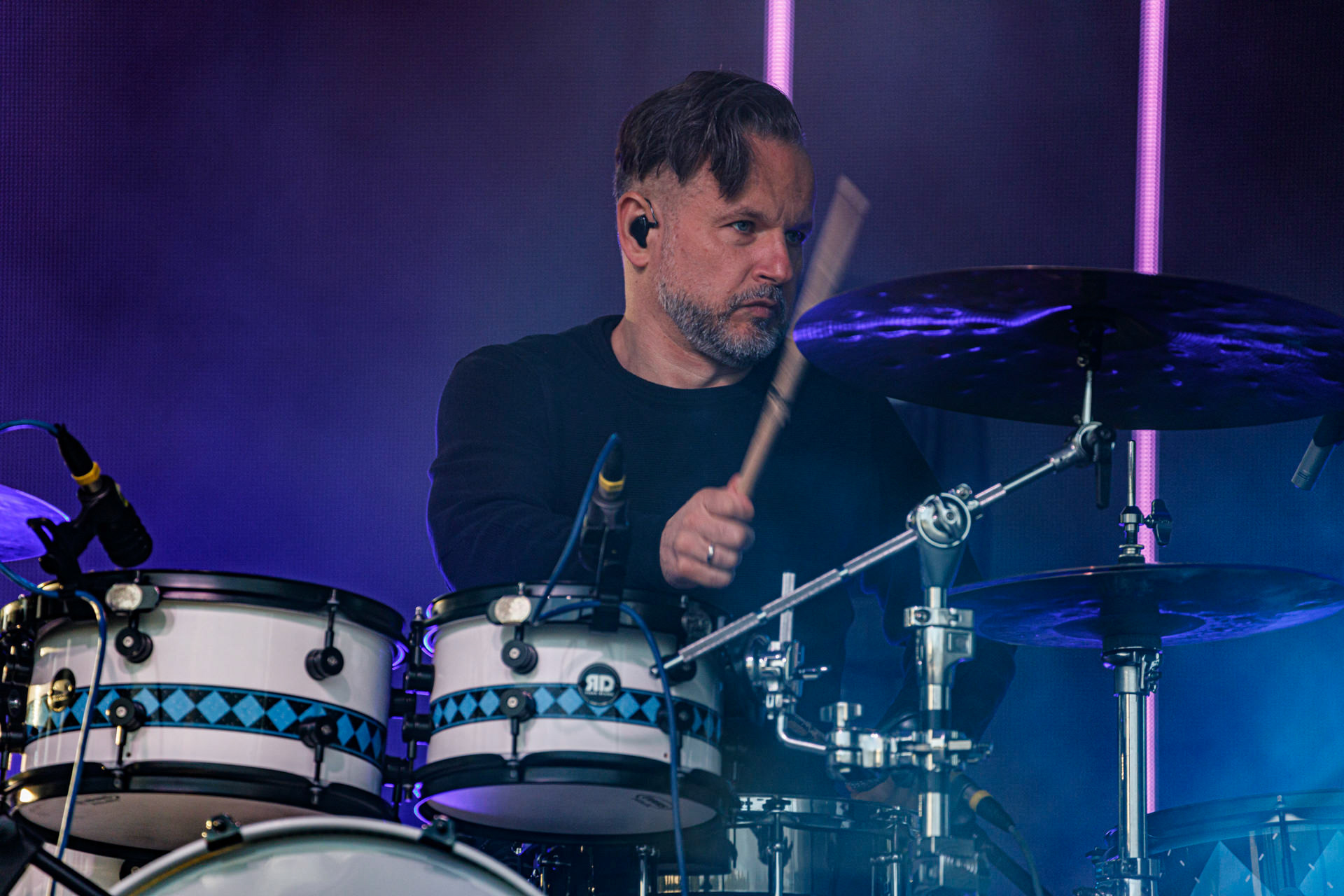 10.07.2022 Organek -  Antyfest Antyradia 2022 - Warszawa, letnia scena klubu Progresja. Tomasz Organek – gitara, wokal,Adam Staszewski – gitara basowa,Robert Markiewicz – perkusja,Tomasz Lewandowski – instrumenty klawiszowe,Rock alternatywny.fot. Andrzej Wasilkiewicz/Reporter