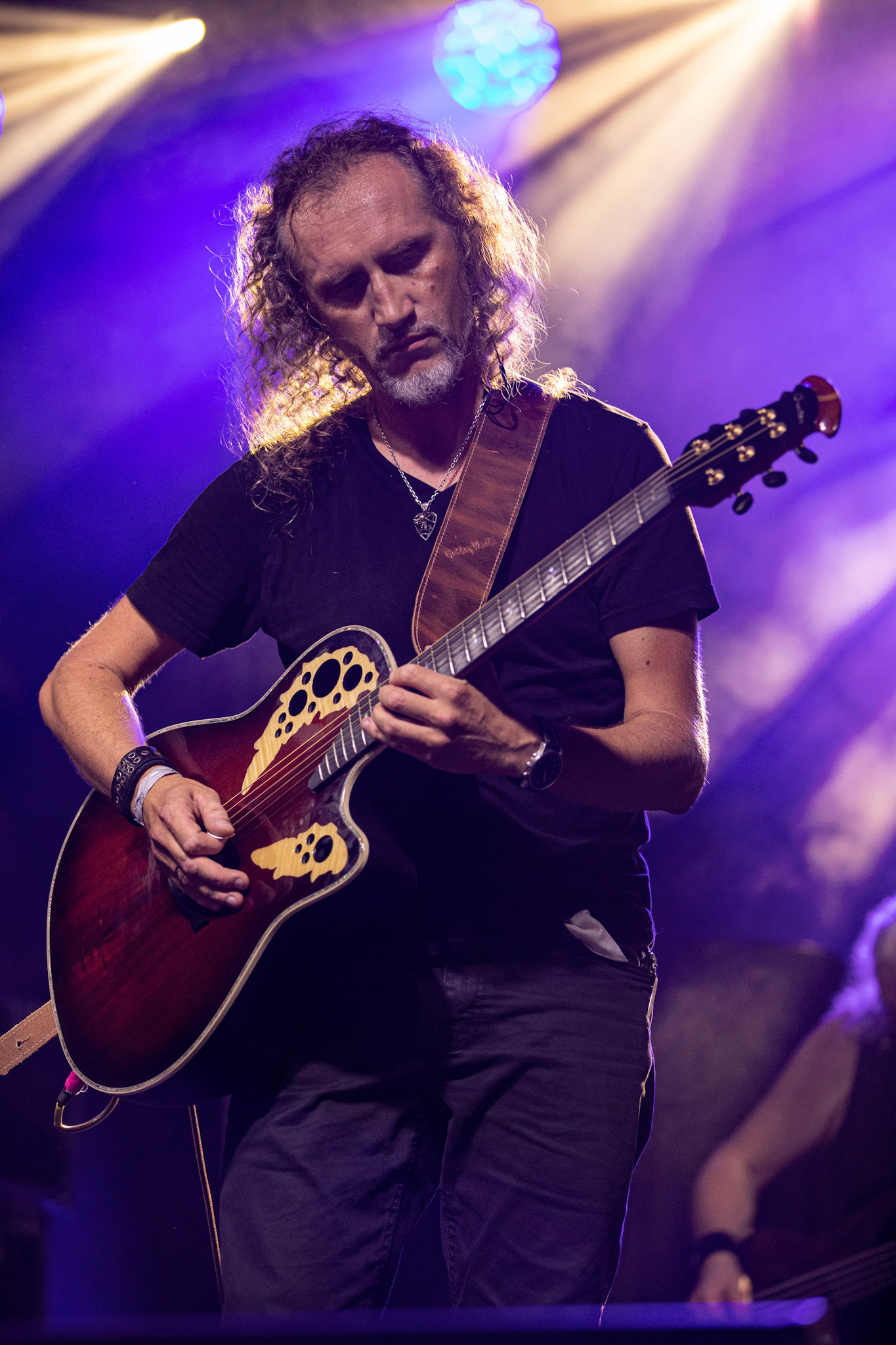 12.09.2021 - KAT i Roman Kostrzewski - koncert "Do zobaczenia w piekle" Wroclaw, Centrum Koncertowe A2.  Marek „Spider” Pająk (Vader),fot. Andrzej kaziq Wasilkiewicz