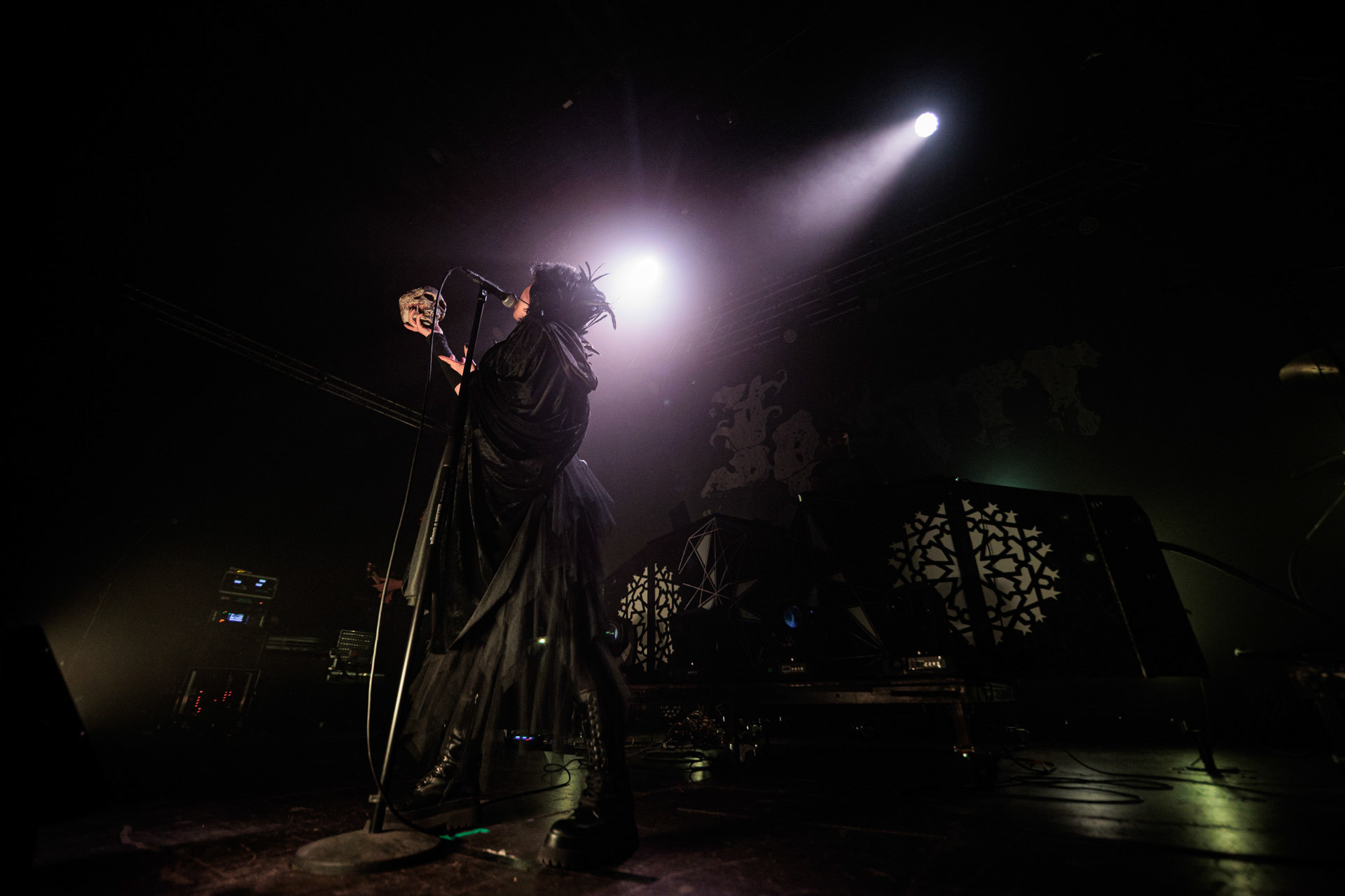 29.04.2022 Igorrr - Warszawski koncert francuskiego zespołu Gautier Serre inspirowany muzyka klasyczna, trip hopem, hip-hopem, death i black metalem, djentem, industrialem, czy tradycyjna muzyka.n/z Aphrodite Patoulidou – soprano vocals, Produkcja Knock Out Productions, klub Progresja.Wytwornia Metal Blade,fot. Andrzej Wasilkiewicz/Reporter