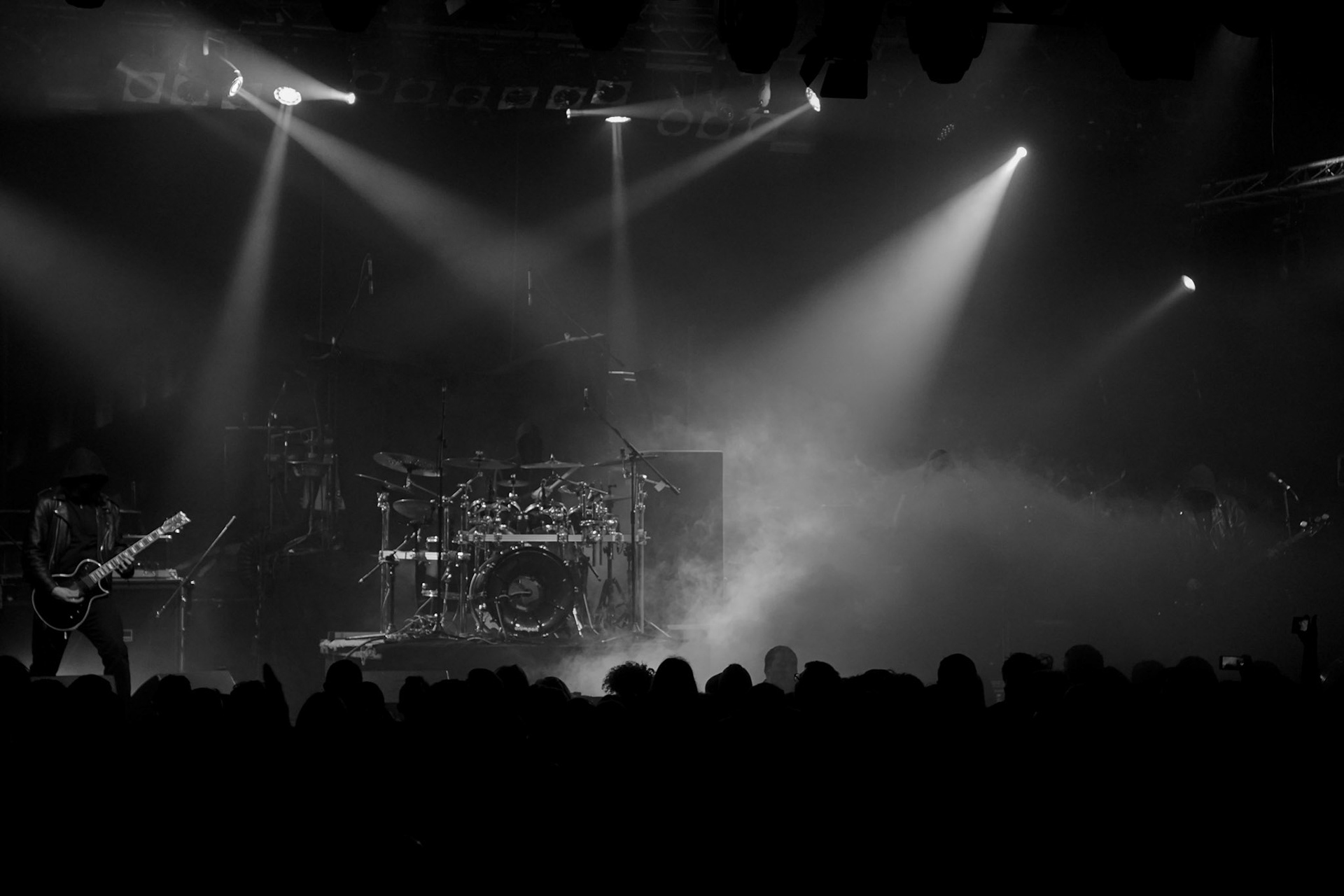 15.12.2017r. Mgła koncert Merry Christless - Warszawa Progresja, Mikołaj M. Żentara - gitara, gitara basowa wokal,
Maciej Darkside Kowalski perkusja,
   fot. Andrzej Wasilkiewicz/Reporter