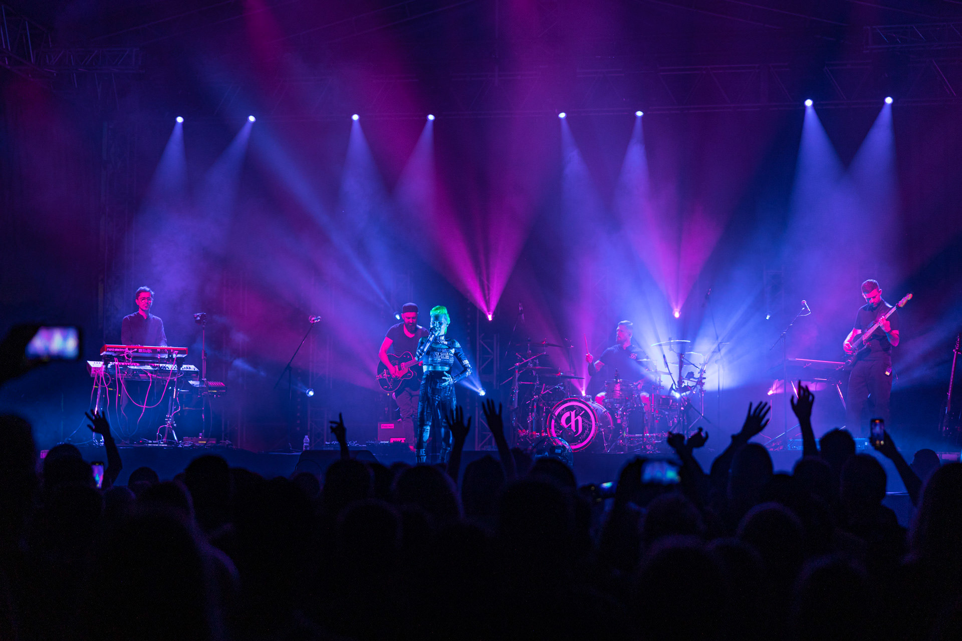 30.07.2021 Agnieszka Chylinska - koncert 25 lat na scenie! Warto bylo szalec. Warszawa Gramy do Woli Progresja.n/z Agnieszka Chylinska – wokal n/z Bartek Krolik – gitara basowa, klawisze,n/z Marek Piotrowski – instrumenty klawiszowe, n/z Maciej Maka – gitara,n/z Bartlomiej Szopix Czerniachowski - perkusja.Pop, pop-rock, hardrock, heavy metal,Fot. Andrzej Wasilkiewicz/Reporter