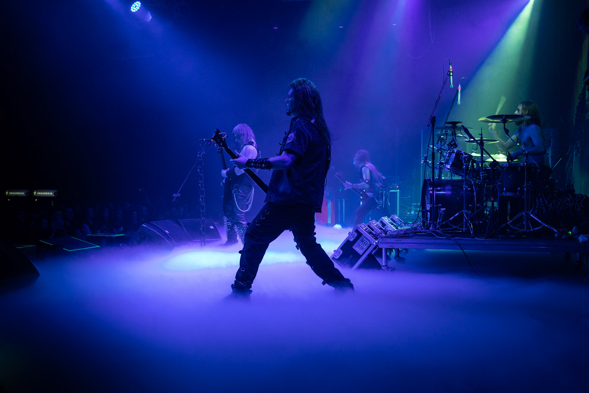 Legendy Metalu Vader - Death Metal - koncert Legendy Metalu w warszawskiej Progresji, 
Peter: Guitar + Vocals
Pajak: Guitar
Hal: Bass
James: Drums
fot. Andrzej kaziq Wasilkiewicz/Reporter