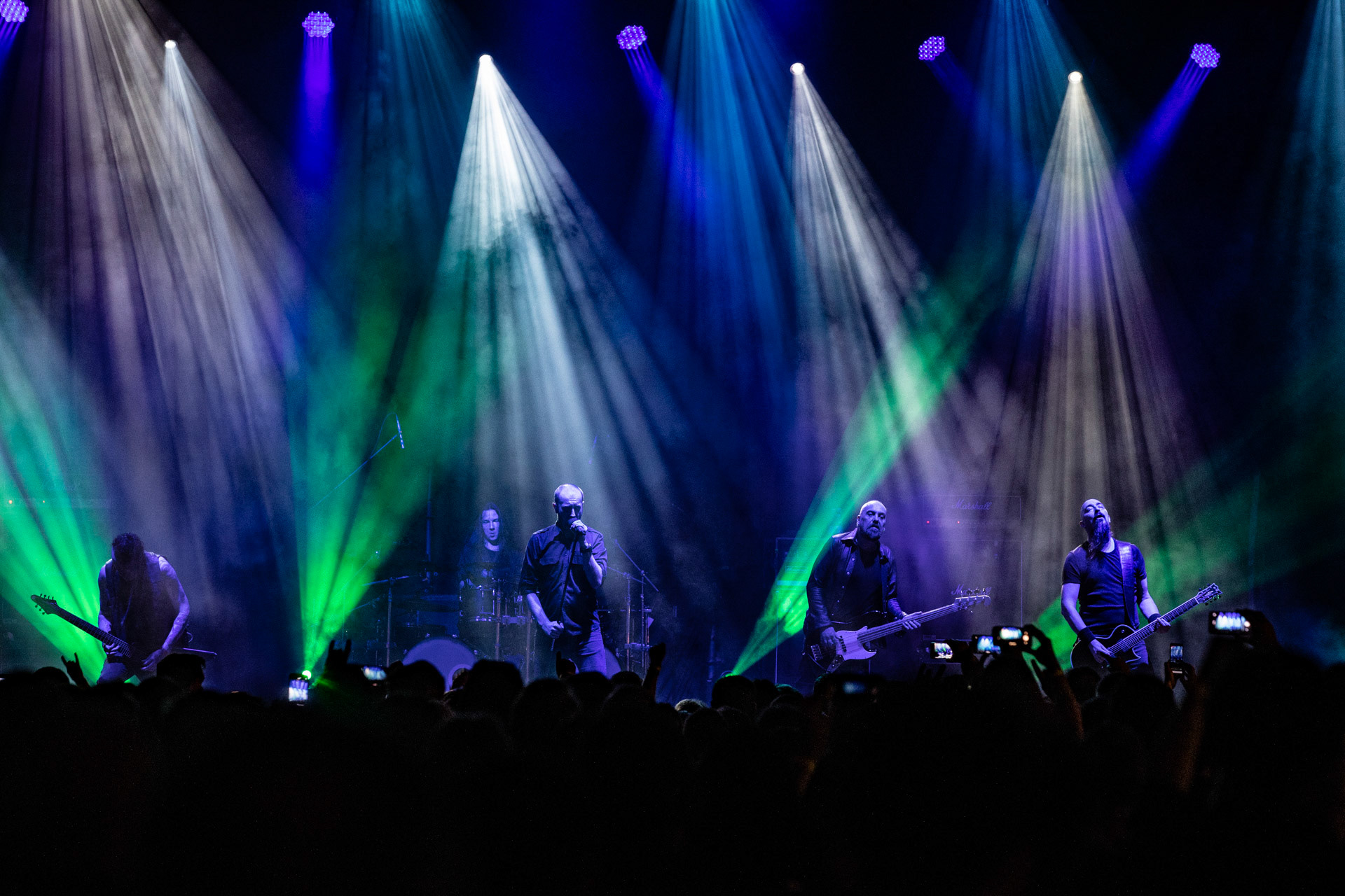 16.09.2021 Paradise Lost - koncert  Krakow, Hype Park,Knock Out Production, Nuclear Blast, n/z Nick Holmes – wokal,n/z Gregor Mackintosh – gitara prowadząca,n/z Aaron Aedy – gitara rytmiczna,n/z Steve Edmondson – gitara basowa,n/z Waltteri Väyrynen – perkusja,Fot. Andrzej Wasilkiewicz/Reporter