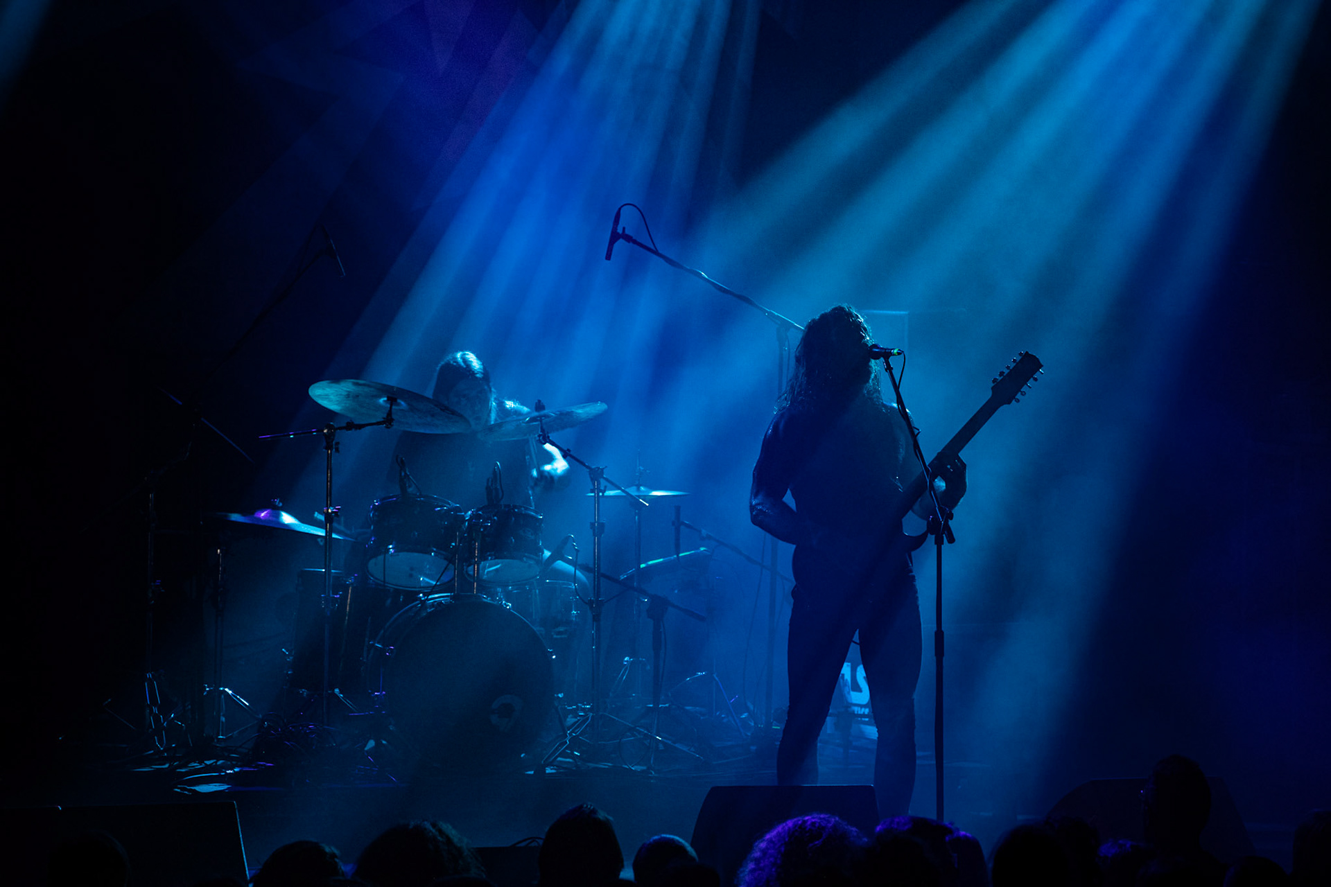 15.12.2019 koncert szwajcarskiego zespołu Bölzer, Merry Christless 2019, Warszawa Klub Progresja,
black metal, death metal,
n/z KzR Okoi Therry Jones – wokal, guitara,
n/z HzR Fabian Wyrsch – perkusja,
New Aeon Musick, Knock Out Productions
fot. Andrzej Wasilkiewicz/REPORTER