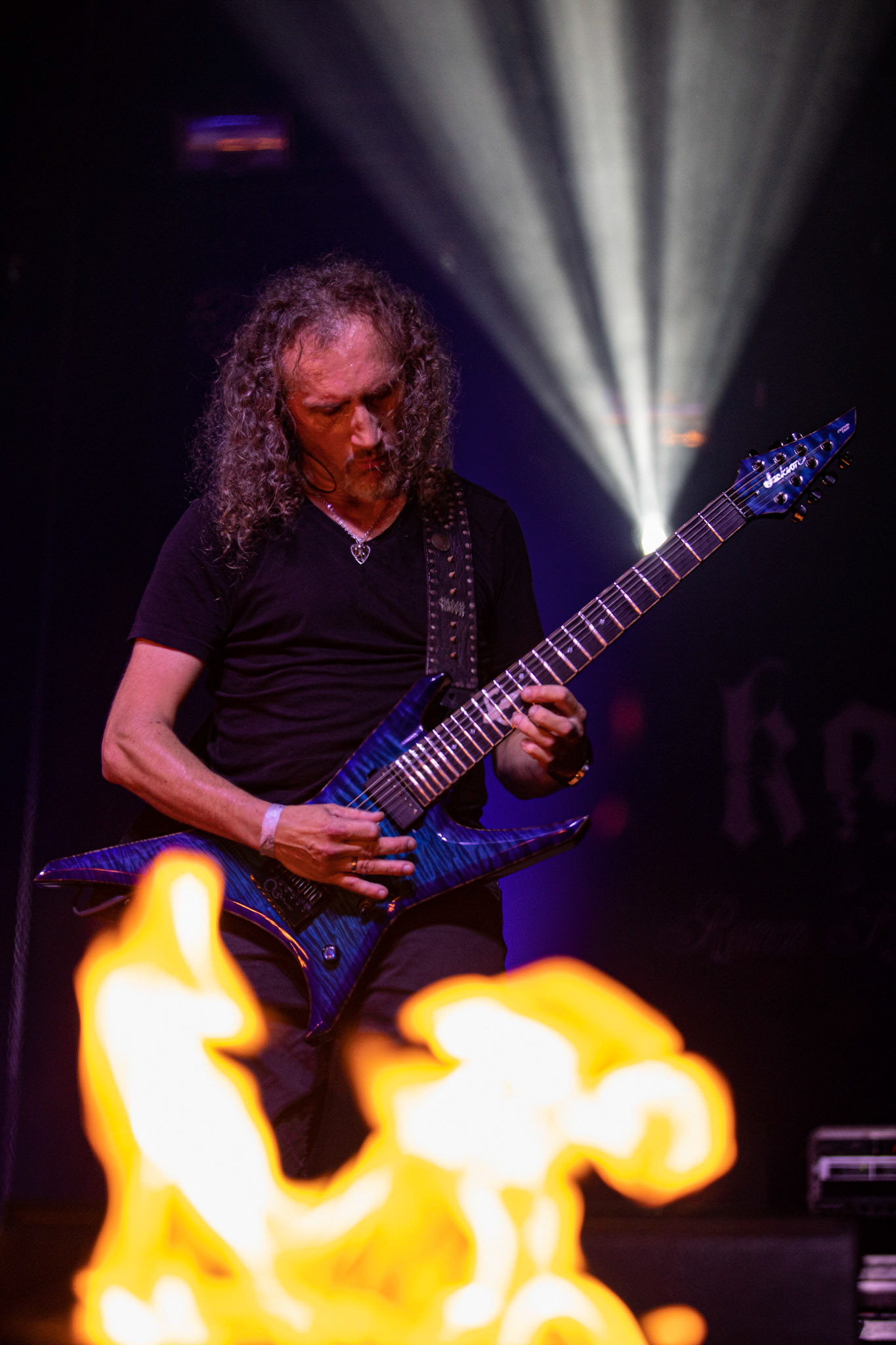 12.09.2021 - KAT i Roman Kostrzewski - koncert "Do zobaczenia w piekle" Wroclaw, Centrum Koncertowe A2.  Marek „Spider” Pająk (Vader),fot. Andrzej kaziq Wasilkiewicz