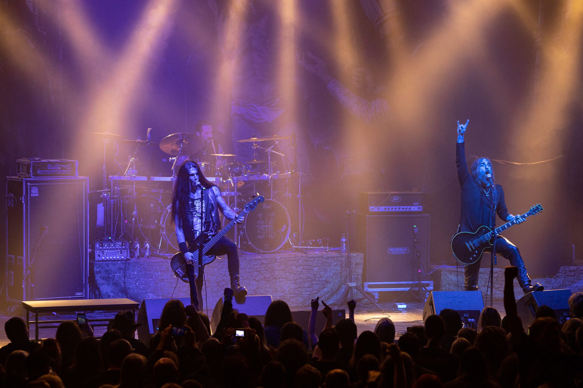 25.11.2019 Warszawa Klub Progresja Europejska Trasa Moonspell z Rotting Christ 2019 
koncert Rotting Christ
N/z Sakis Tolis gitara wokal
N/z Themis Tolis perkusja 
N/z Vagelis Karzis gitara basowa
N/z George Emmanuel  gitara
fot. Andrzej Wasilkiewicz/REPORTER