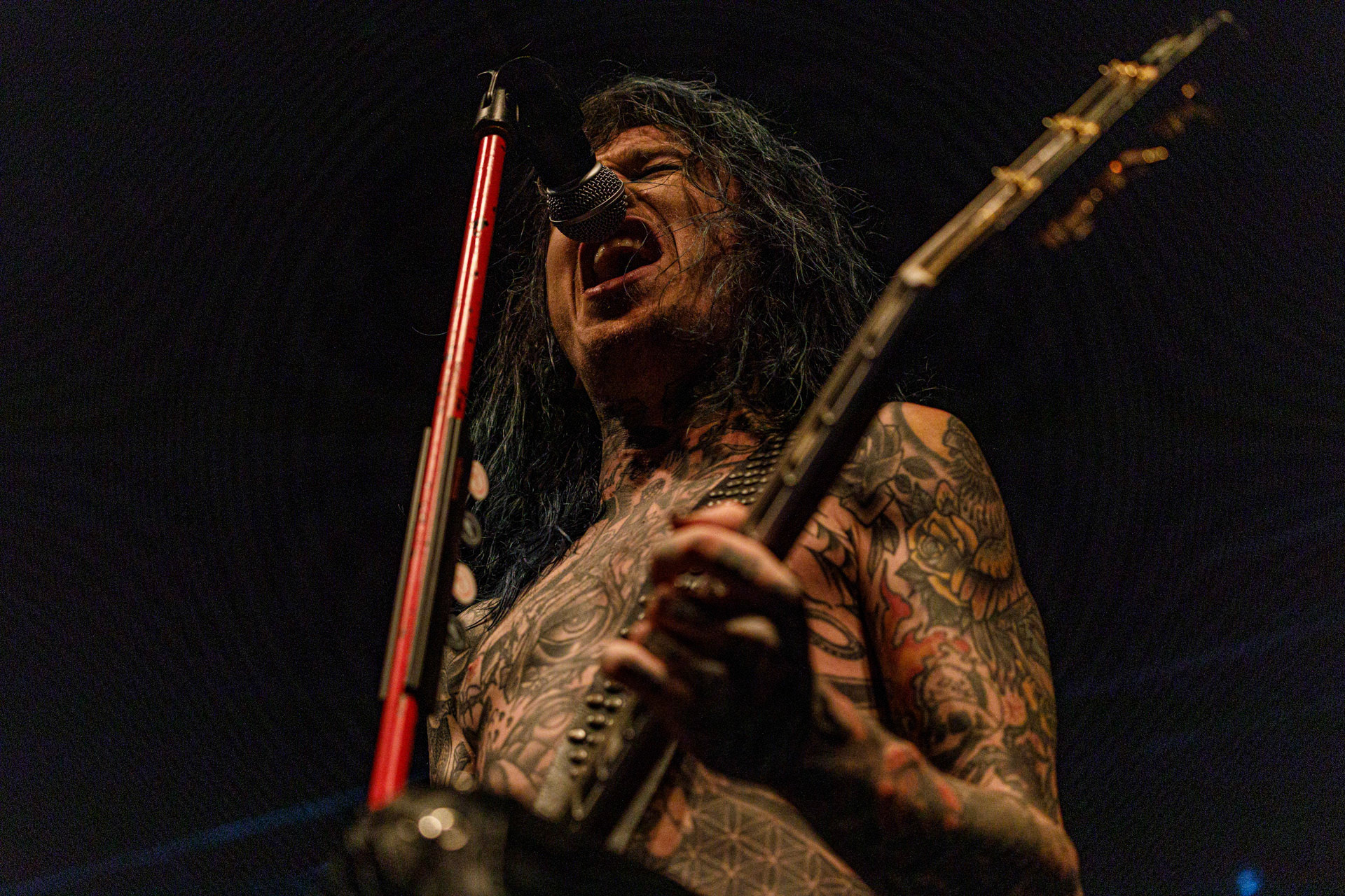 1.10.2022 Lost Society – na warszawskim koncercie trasy Sick and Dangerous Tour 2022 - finski thrash metalowy zespol, zalozony w 2010 roku w Jyvaskyla przez Samy Elbanna. W 2012 roku grupa wygrala w krajowych eliminacjach do Global Battle Of the Bands.  Lost Society zagrali przed BLIND CHANNEL w skladzieSamy Elbanna – wokal, gitara,Arttu Lesonen – gitara,Mirko Lehtinen – gitara basowa,Ossi Paananen – perkusja,Produkcja Winiary Bookings, klub Progresja, patronat Antyradio,fot. Andrzej Wasilkiewicz/Reporter