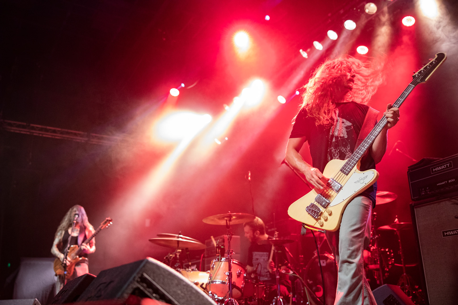 YOB - USA Eugene - Doom metal stoner metal post-metal
Mike Scheidt - wokal gitara,
Travis Foster - perkusja,
Aaron Rieseberg - bass, Produkcja Knock Out Productions, fot. Andrzej kaziq Wasilkiewicz/Reporter