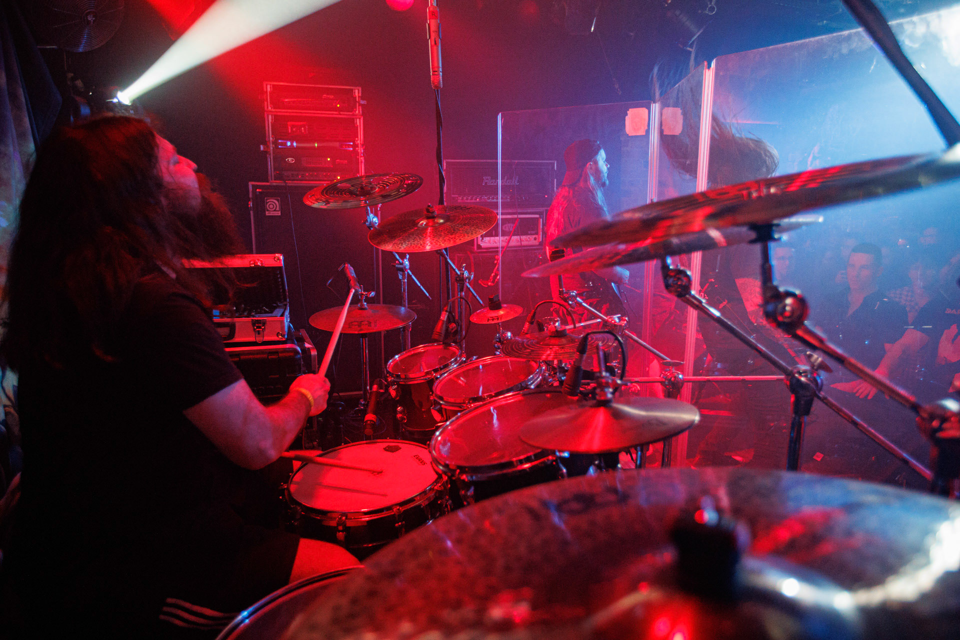 18.03.2022 VIRGIN SNATCH - INFERNALIS RESURGENTIS - Warszawski koncert zespolu VIRGIN SNATCH,thrash metal, death metal,n/z Pawel Pawulon Jaroszewicz - perkusja,fot. Andrzej Wasilkiewicz/Reporter