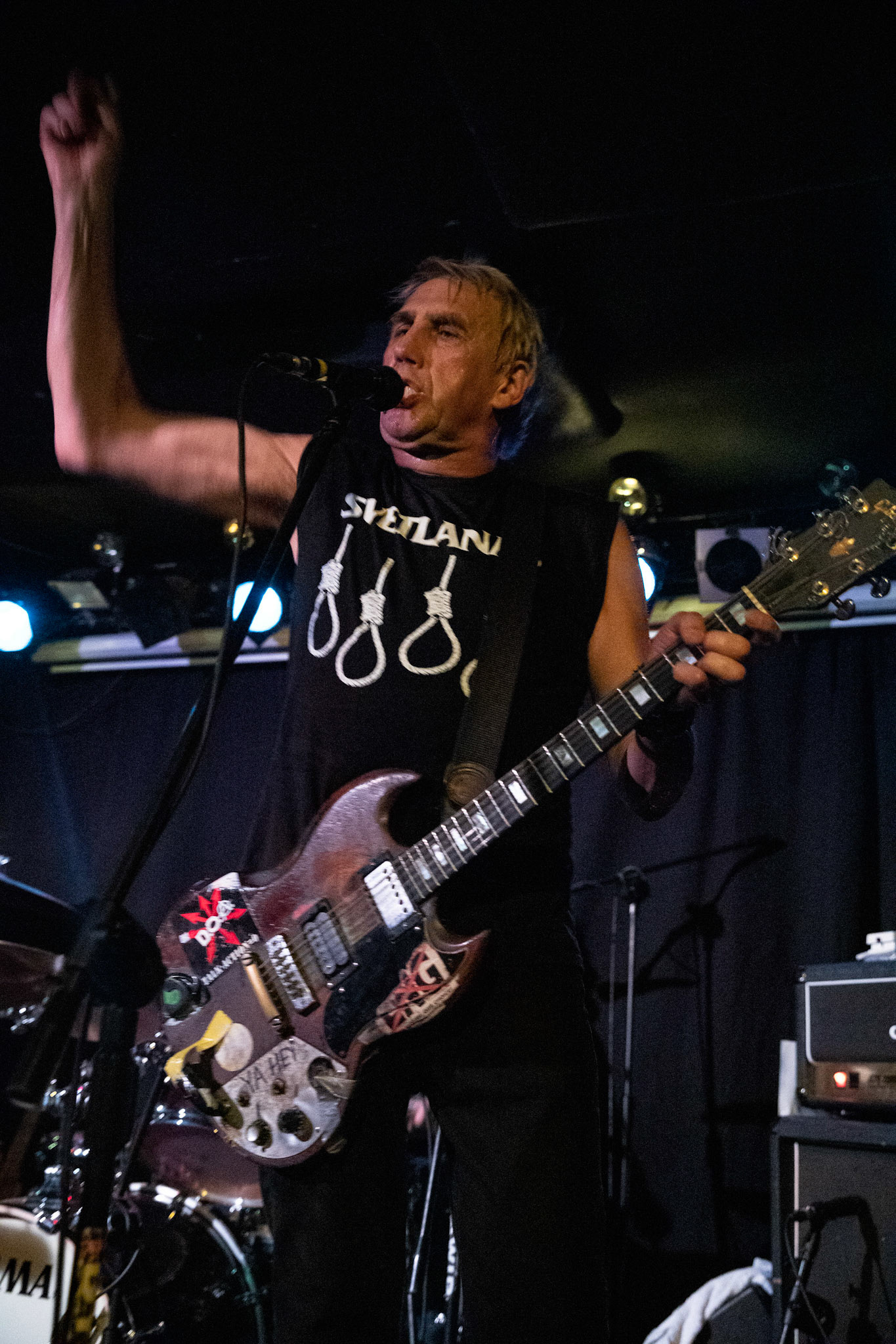 8.08.2019. D.O.A. - kanadyjska legenda punkrocka w warszawskim Pogłosie.
D.O.A. - Kanada, Vancouver, punk rock band, hardcore punk, 
Joe Keithley - vocals, guitar 
Mike Hodsall - bass 
Paddy Duddy - drums 
Produkcja Boredom Booking
fot. Andrzej kaziq Wasilkiewicz/Reporter