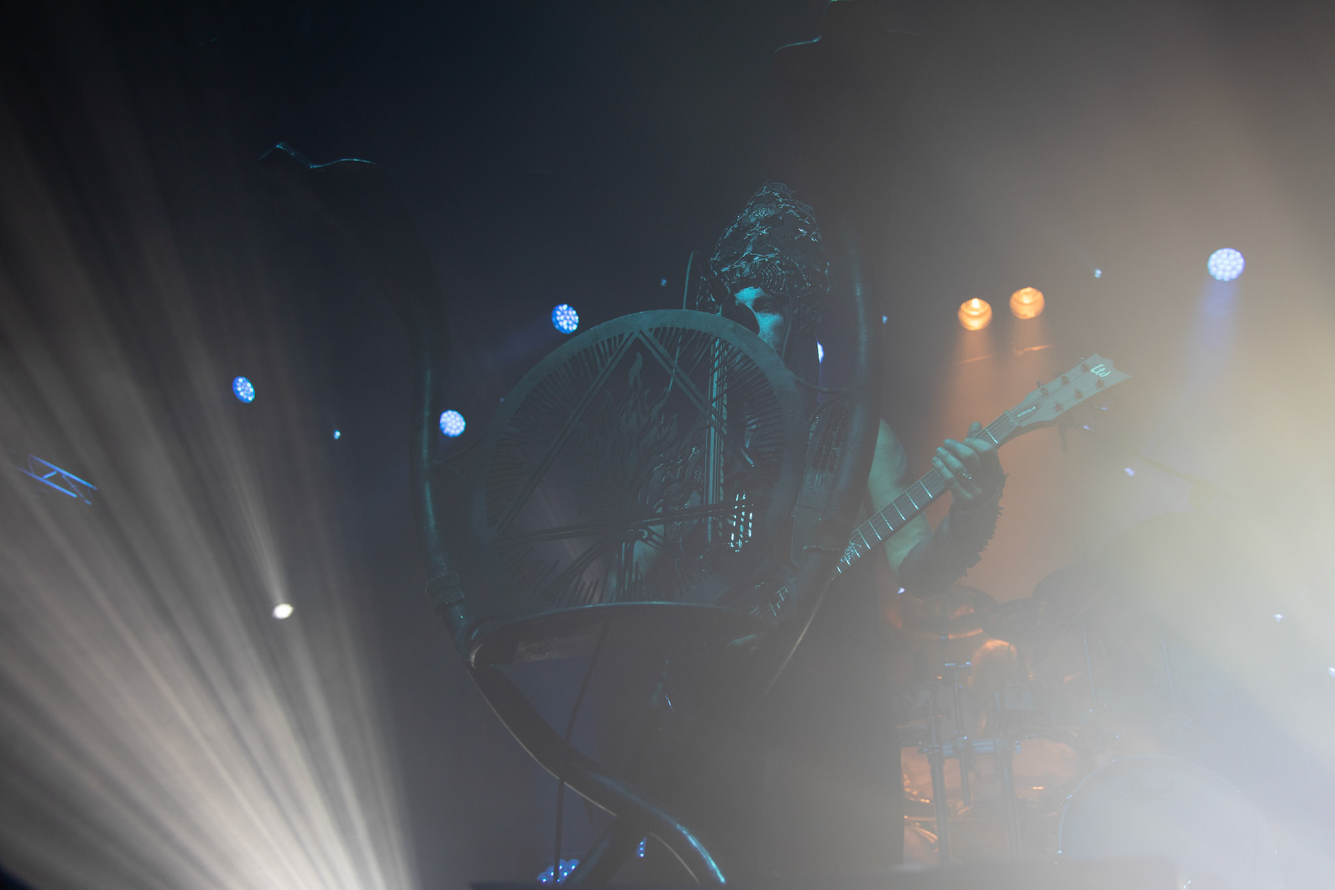 14.12.2018r. Behemoth koncert Merry Christless - Warszawa Progresja, Adam "Nergal" Darski – gitara, wokal prowadzący, 
Zbigniew "Inferno" Promiński – perkusja,
Tomasz "Orion" Wróblewski – gitara basowa, Patryk "Seth" Sztyber – gitara,  fot. Andrzej Wasilkiewicz/Reporter