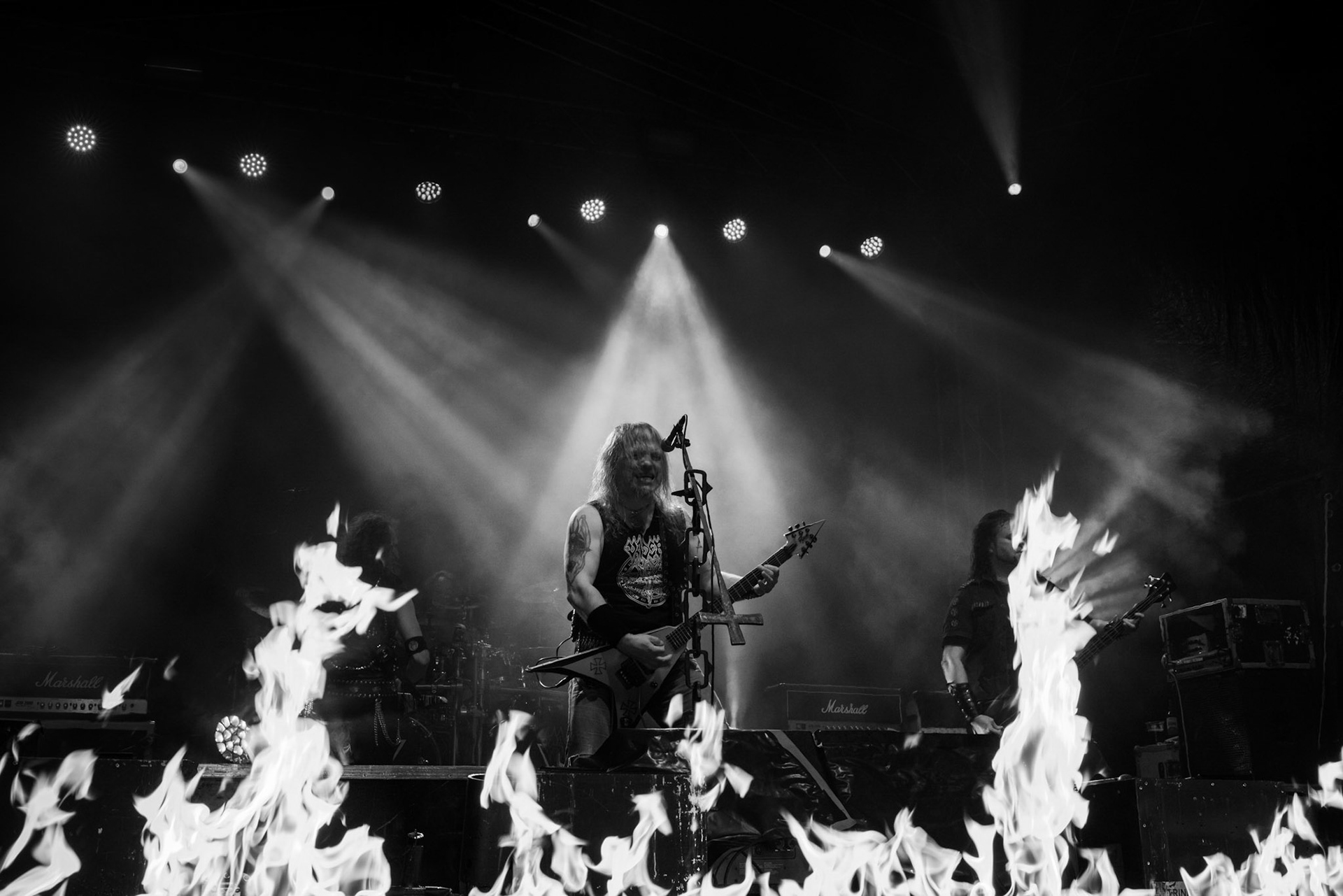 Vader - Death Metal - koncert w ramach Blitzkrieg MMXX warszawskia Progresja, Peter: Guitar + VocalsPajak: GuitarHal: BassJames: Drumsfot. Andrzej kaziq Wasilkiewicz/Reporter