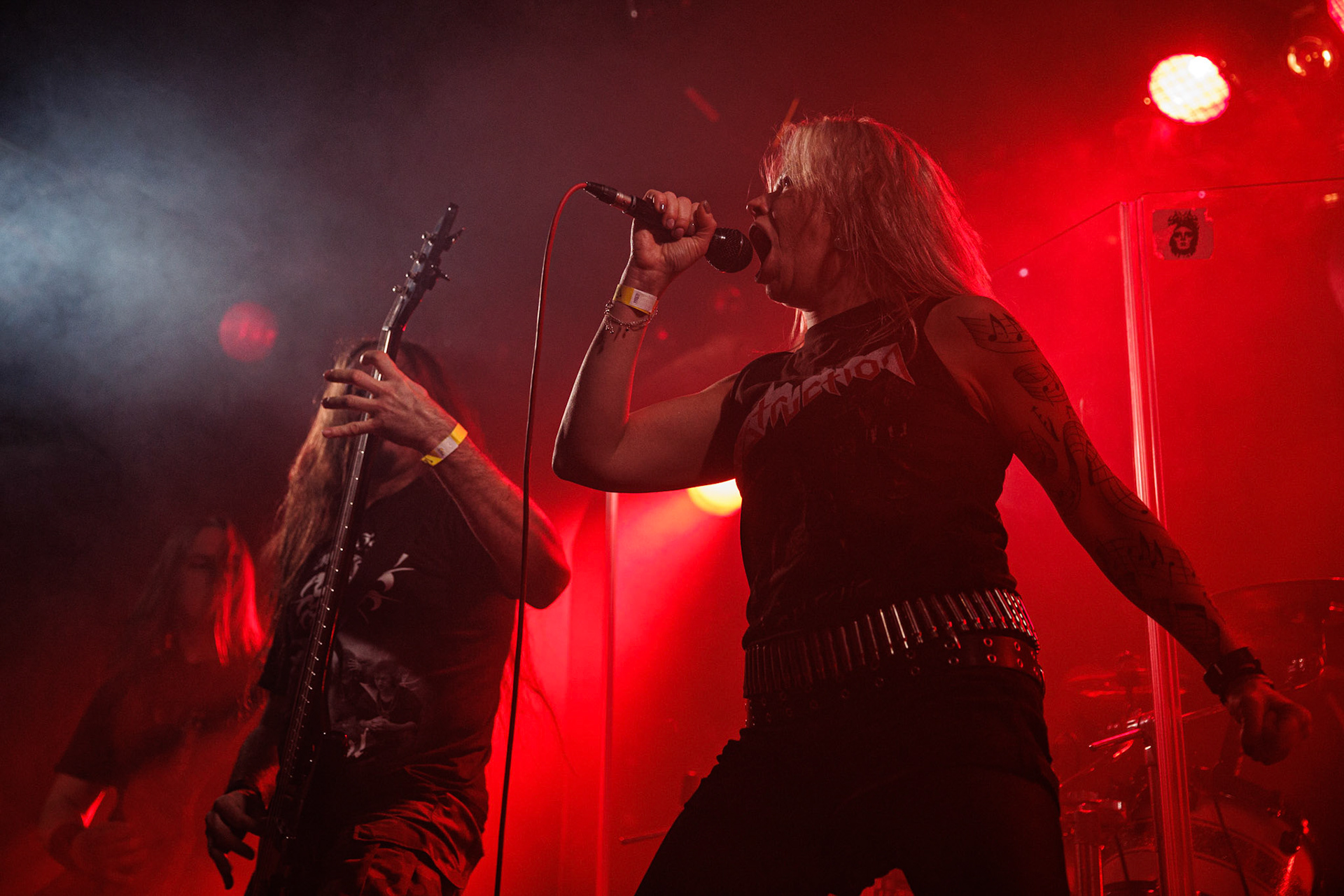 War-Saw - thrashmetal.Koncert Czwarta Fala MMXXII klub VooDoo Warszawa.n/z Marek Agnostic Molenda - gitara,n/z Tomek Zyclon Weglewski - bas,n/z Pawel Abaddon Rekowski - gitara,n/z Sylwia Papierska - wokal,n/z Pawel Pawulon Jaroszewicz - drums,Fot. Andrzej Wasilkiewicz/kaziq.com