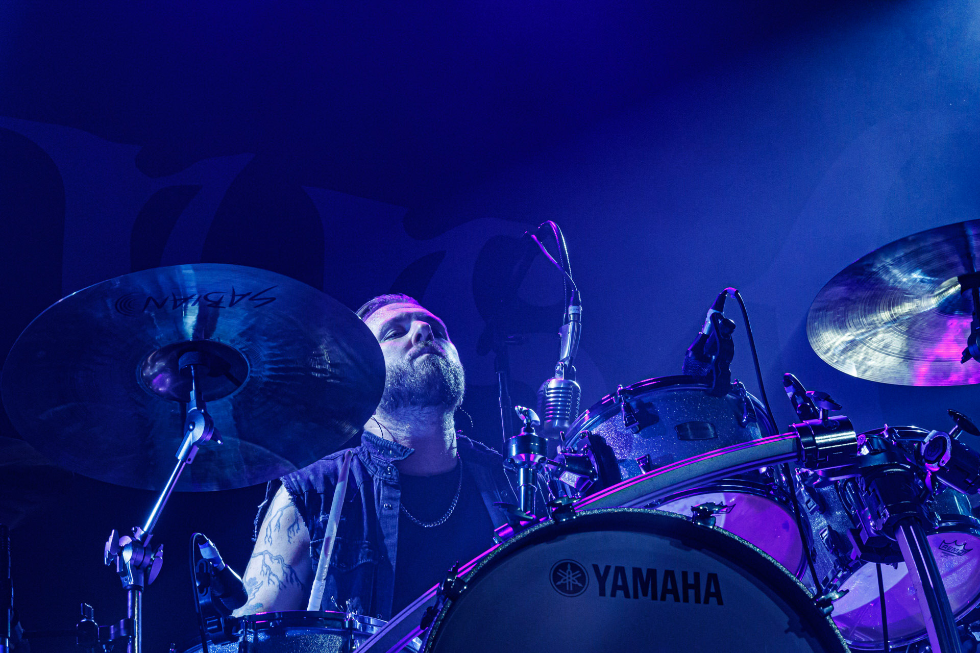 7.10.2022 Warszawski koncert Three Days Grace w klubie Progresja.Kanadyjczycy promuja nowy album EXPLOSIONS.n/z Barry Stock – gitara, n/z Brad Walst – gitara basowa, n/z Neil Sanderson – perkusja, instrumenty klawiszowe, n/z Matt Walst – wokal,Produkcja Knock Out Productions, Fot. Andrzej Wasilkiewicz/Reporter