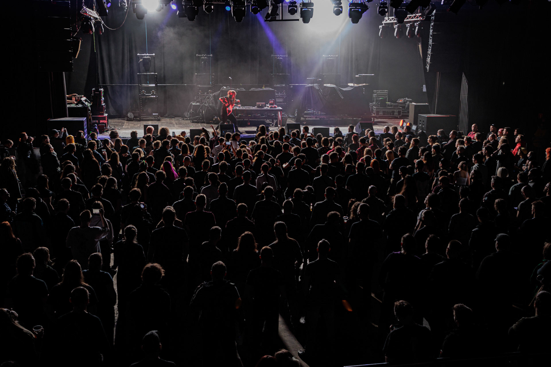 29.04.2022 Otto Von Schirach - nadrealna muzyka elektroniczna z elementami noise, gore grind, hip-hop, death metal. n/z Otto Von Schirach Produkcja Knock Out Productions, klub Progresja.Wytwornia Ipecac,fot. Andrzej Wasilkiewicz/Reporter