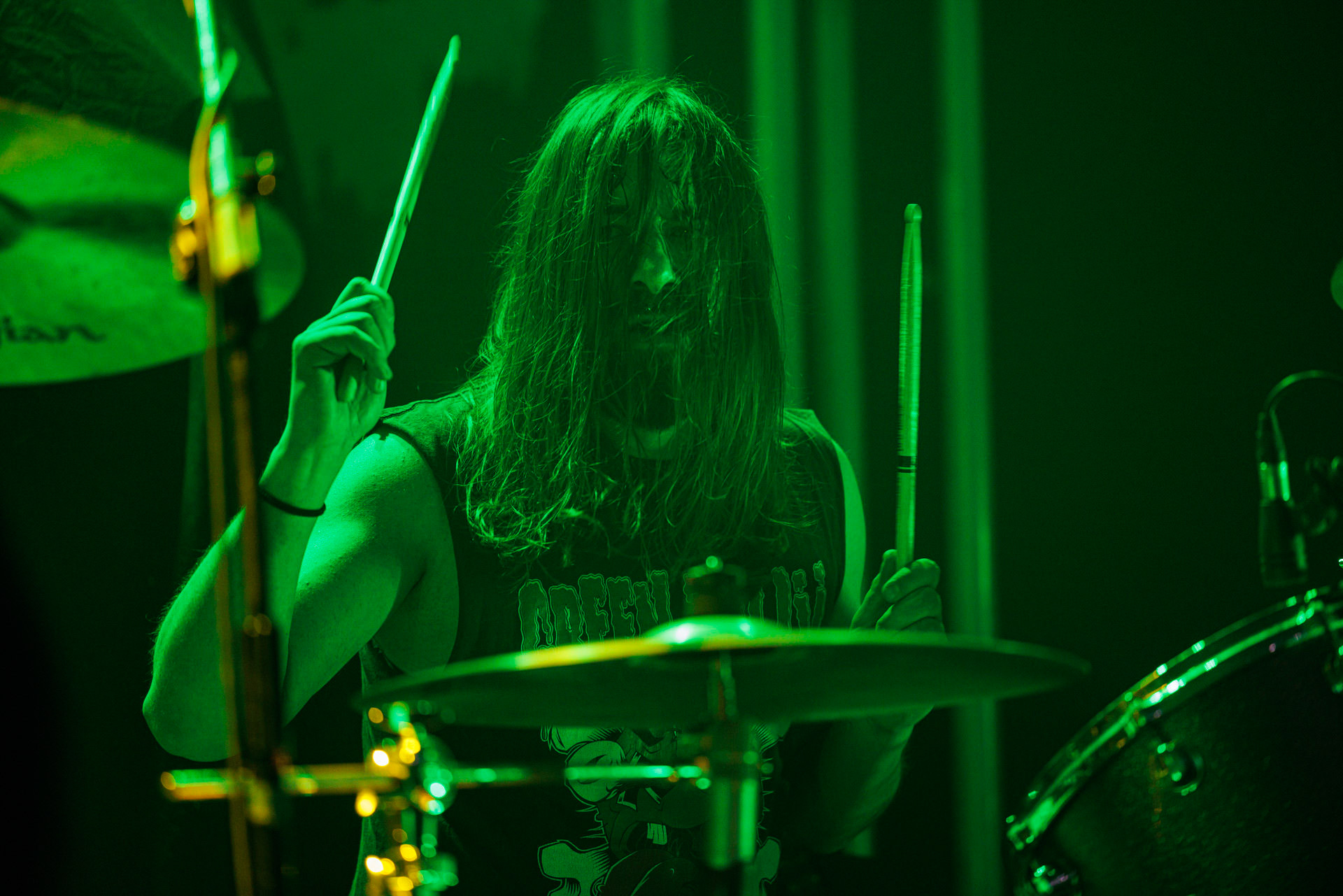 Dopelord - na warszawskim koncercie Vader w Progresji, down-tempo, stoner, metal, n/z Pawel Mioduchowski - gitara, wokal,n/z Grzegorz Pawłowski - gitara prowadząca,n/z Piotr Zin - gitara basowa, wokal,n/z Tomasz Walczak - perkusja,Left Hand Sounds, Knock Out Productions, Massive Music,fot. Andrzej Wasilkiewicz/Reporter