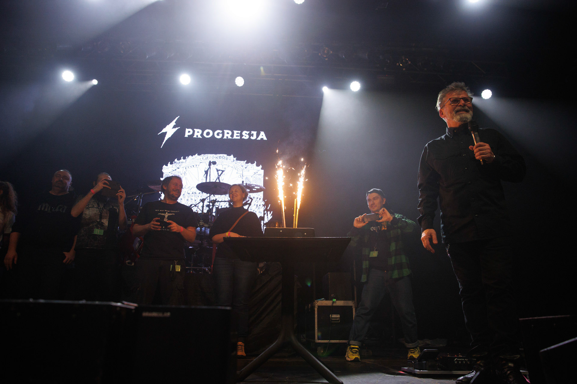 18.12.2021 Antysylwester Antyradia, 18 lat klubu Progresja,n/z Marek „Prezes” Laskowski, fot. Andrzej Wasilkiewicz/Reporter