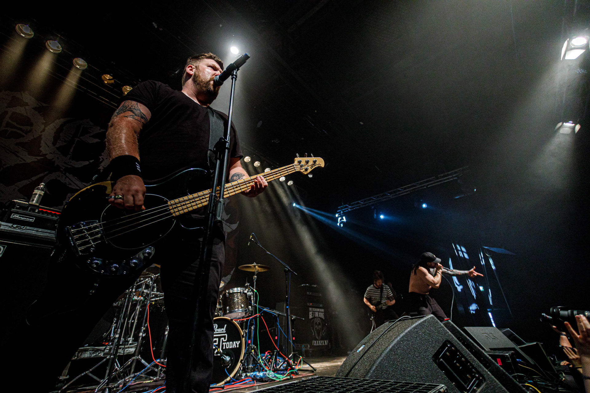 9.07.2022 Get The Shot Frozen Sun Fest 2022, Warszawa, klub Progresja, kanadyjski hardcore z Quebec, wscieklosc i gniew wobec tego co dostaja od zycia.Jean-Philippe Lagace - wokal,Tom Chiasson - gitara,Guy-Pierre Genest - gitara,Dan Fisher Roberge - bass,David St. Pierre - perkusja,fot. Andrzej Wasilkiewicz/Reporter