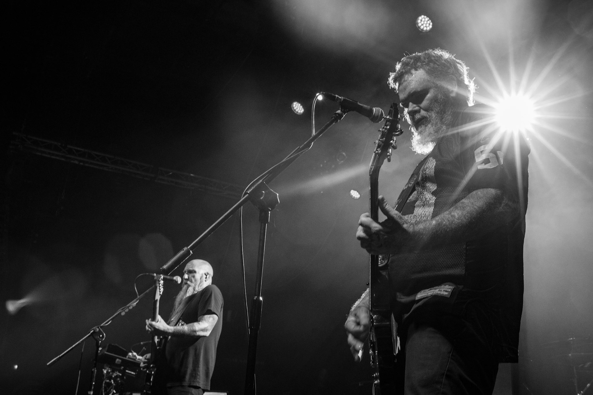 Neurosis - USA Oakland - pionierzy post metalu w warszawskiej Progresji, formacja kalifornijczyków napędzana przez Scott Kelly i Steve von Till wyszła od sluge metal, industrial, doom metal, hardcore punk, grunge, southern rock, po noise rock. Produkcja Knock Out Productions, fot. Andrzej kaziq Wasilkiewicz/Reporter